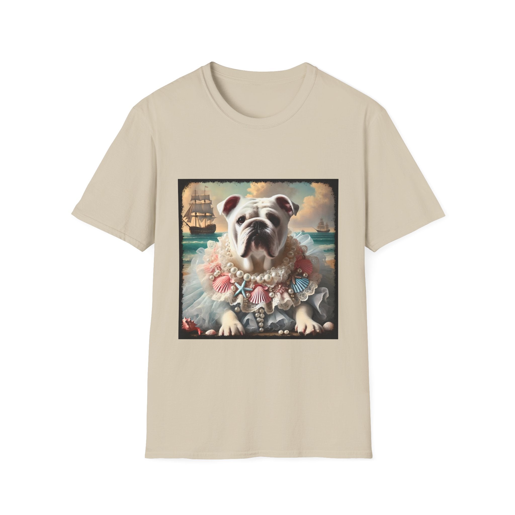 Bulldog Beach Babe | Unisex Dog T-Shirt
