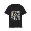 Aussiedoodle B&W Bold Tie | Unisex Dog T-Shirt