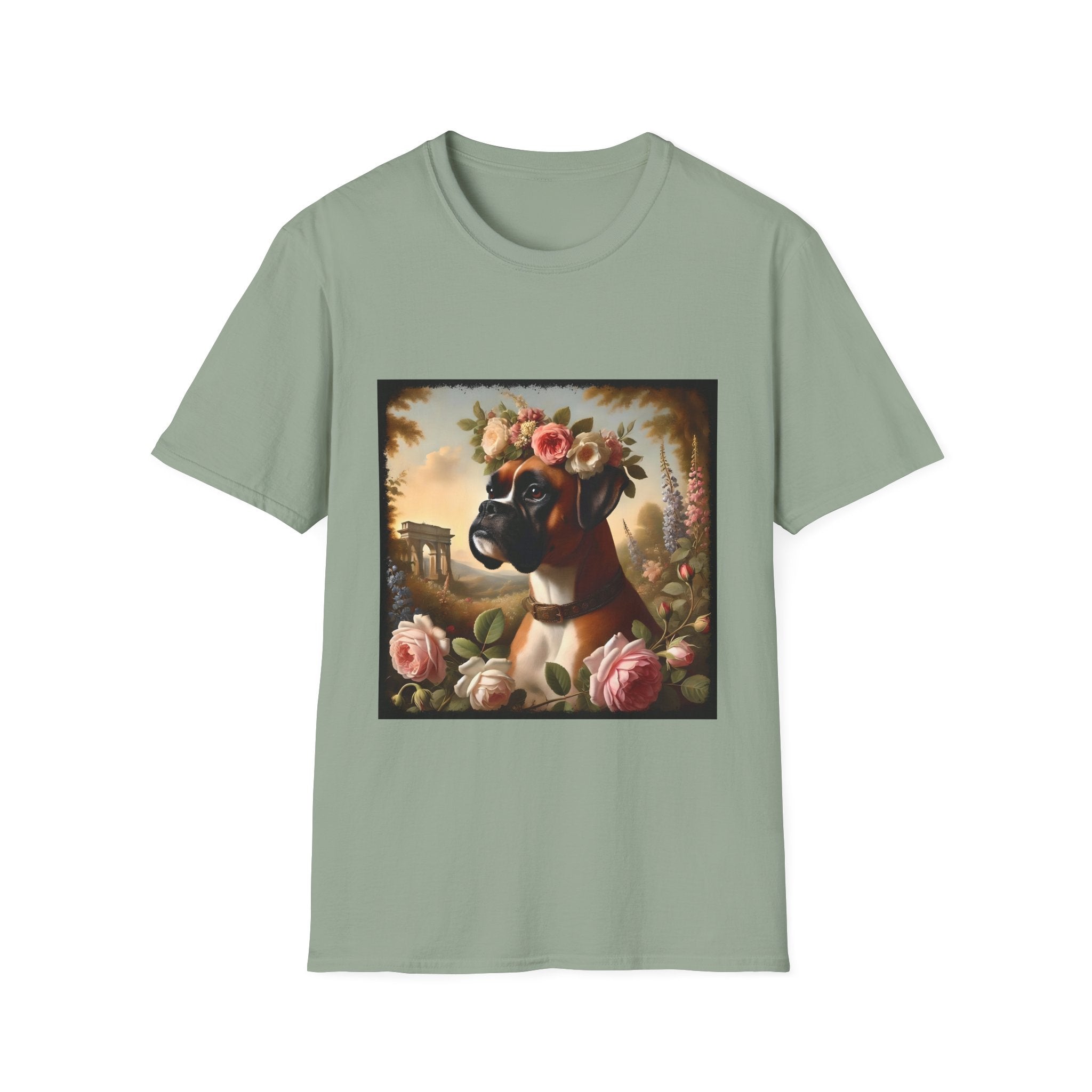 Boxer Botanical Beauty | Unisex Dog T-Shirt