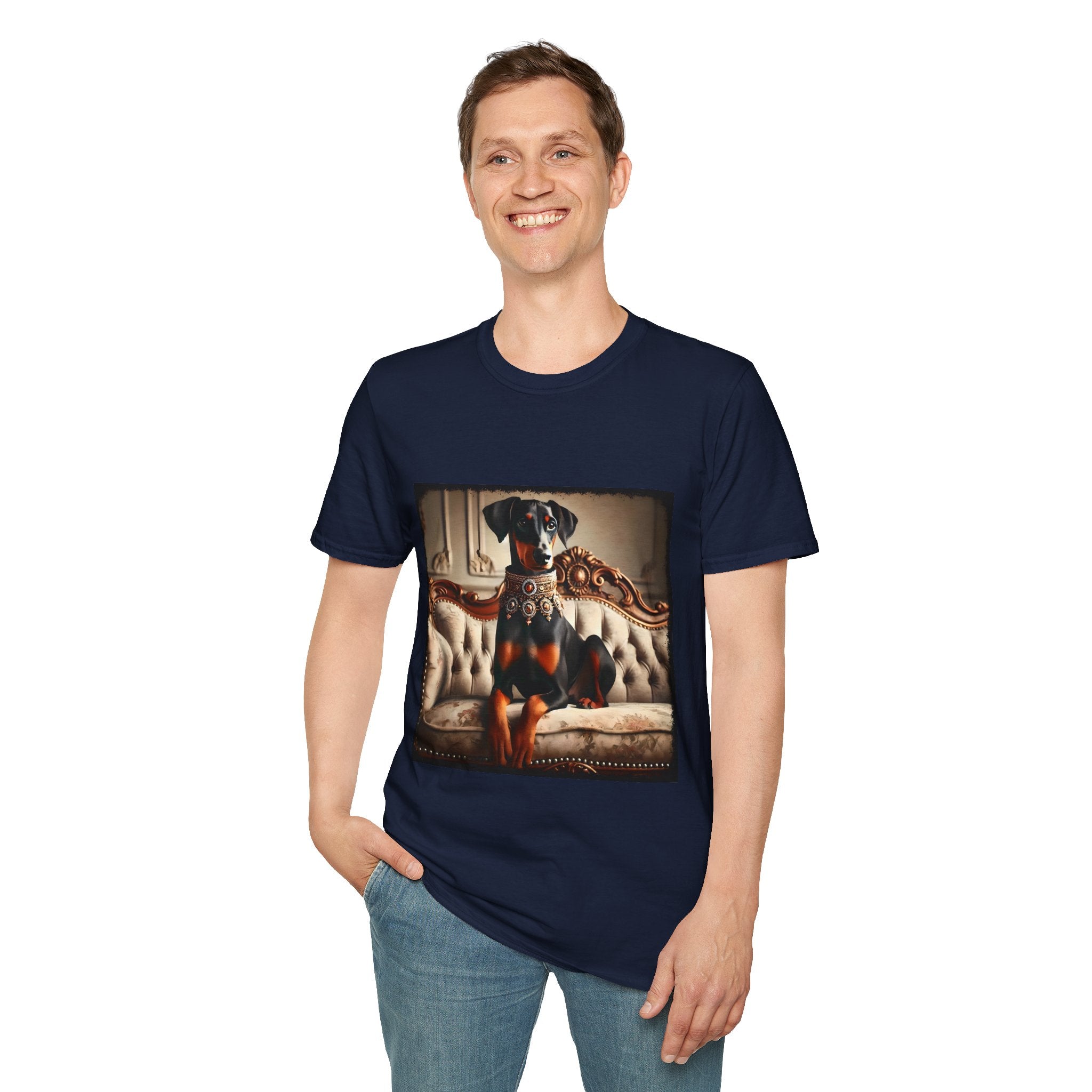 Doberman Pinscher Poised Prince | Unisex Dog T-Shirt