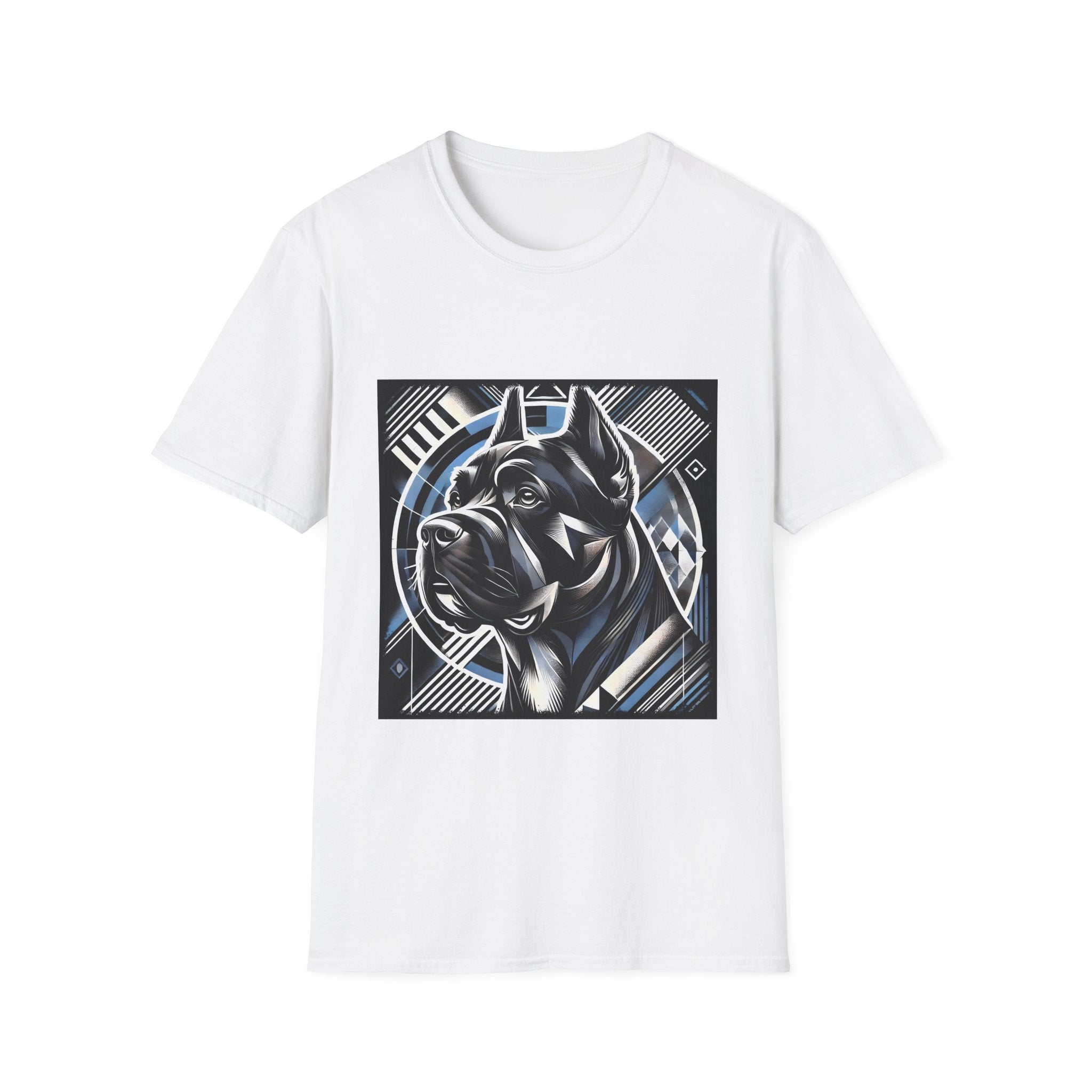 Cane Corso Blue and Black Geometric | Unisex Dog T-Shirt