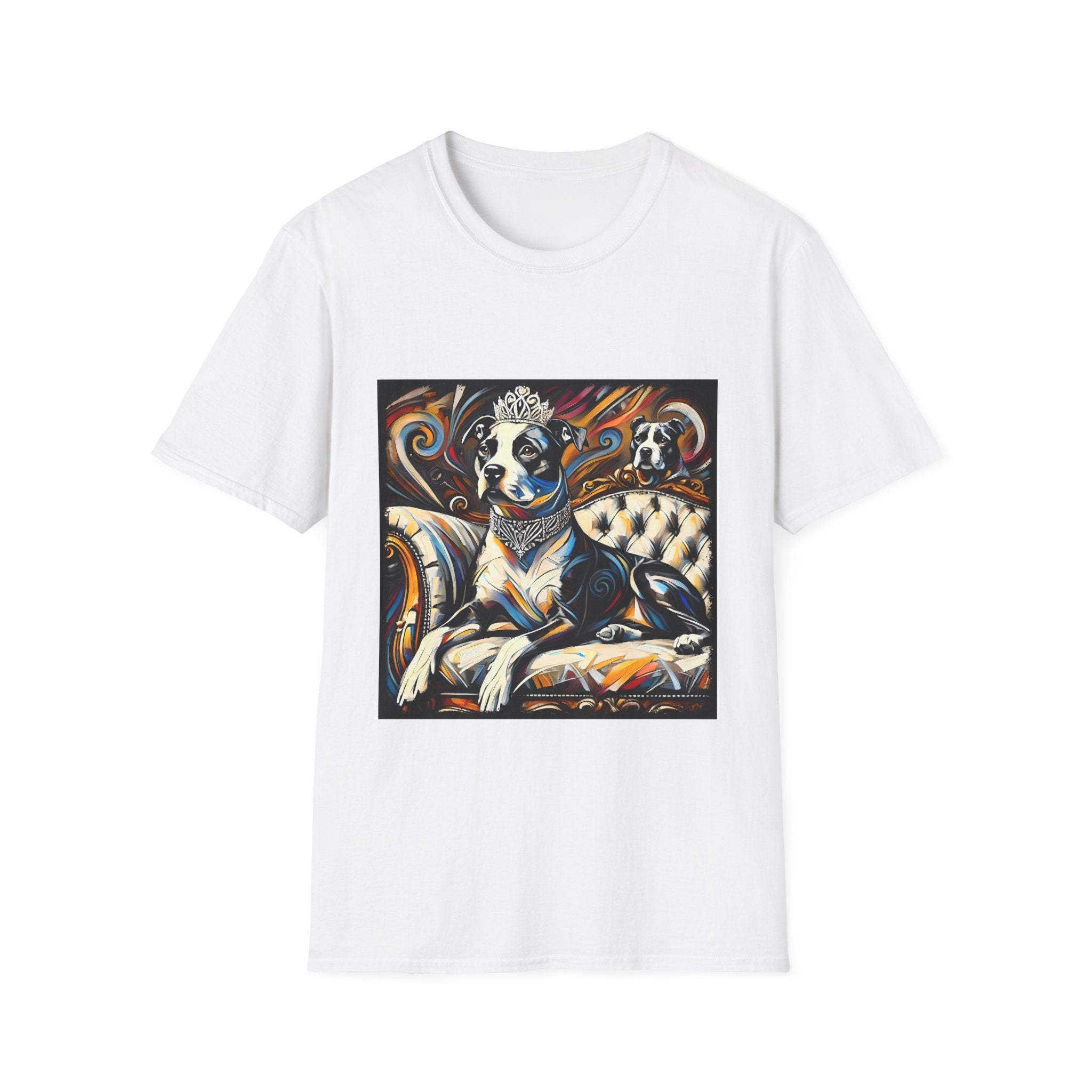 American Pit Bull Terrier Bold Princess Swirl  | Unisex Dog T-Shirt