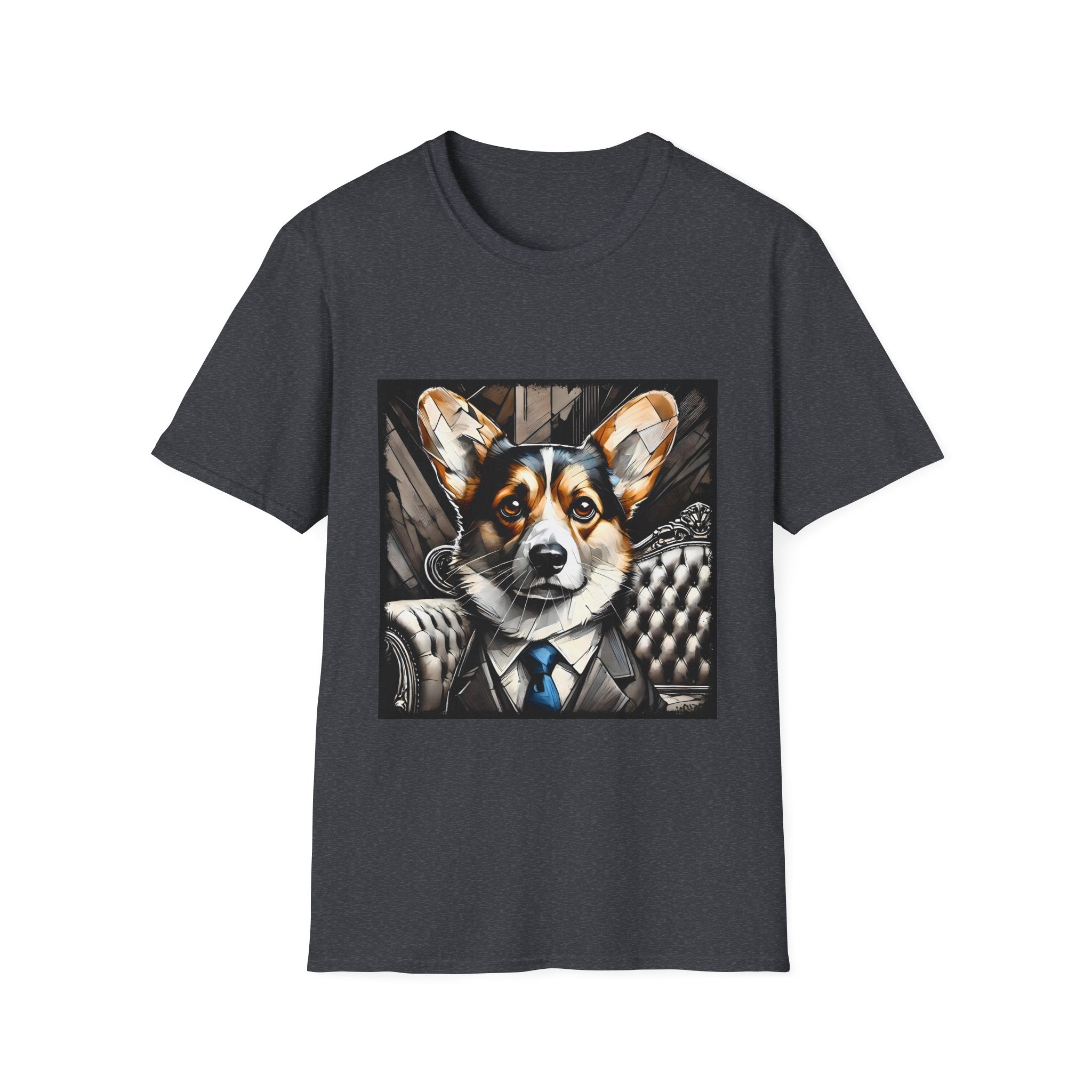 Pembroke Welsh Corgi B&W Bold Eyes | Unisex Dog T-Shirt