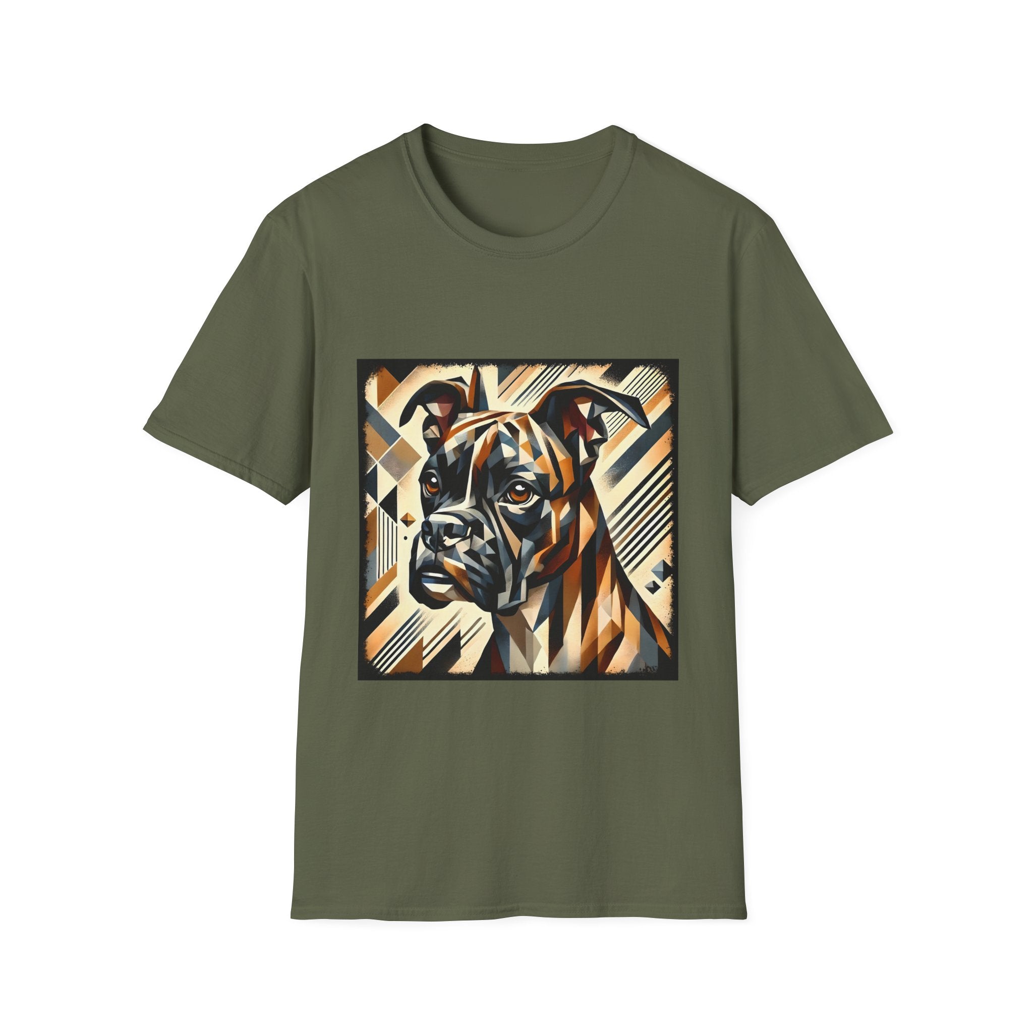 Boxer Modern Geometric | Unisex Dog T-Shirt