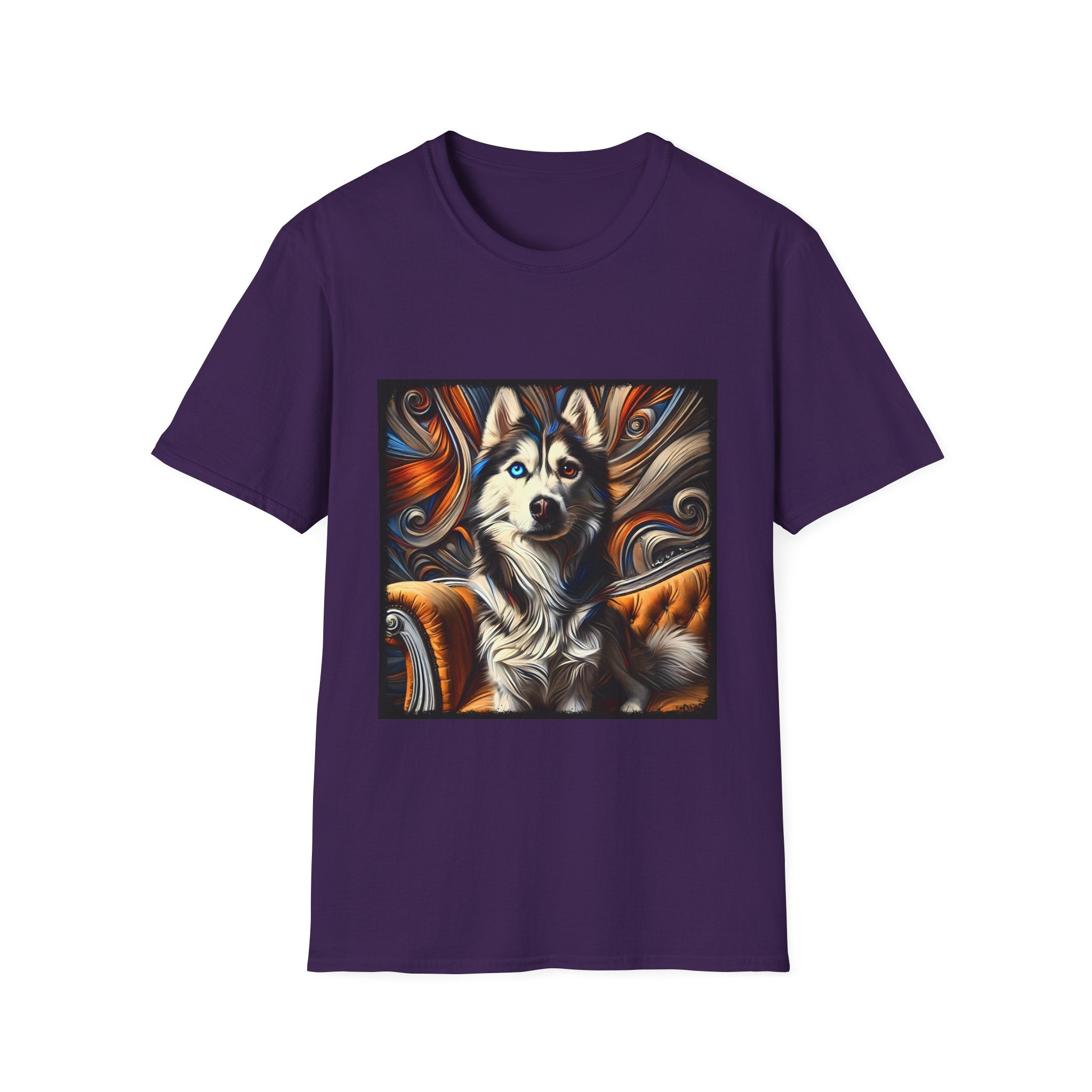 Siberian Husky Bold Swirl  | Unisex Dog T-Shirt