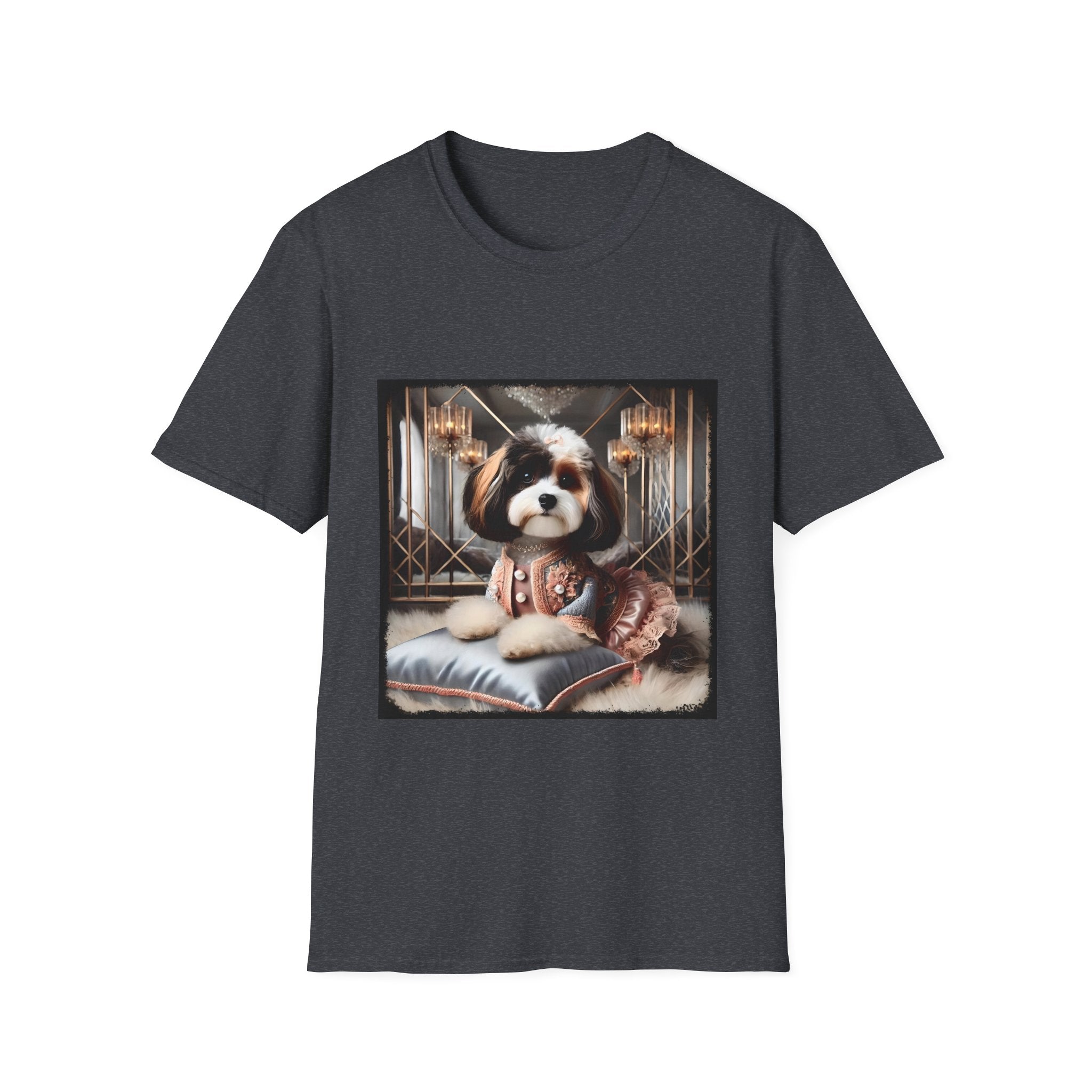 Cavapoo Posh Portrait | Unisex Dog T-Shirt