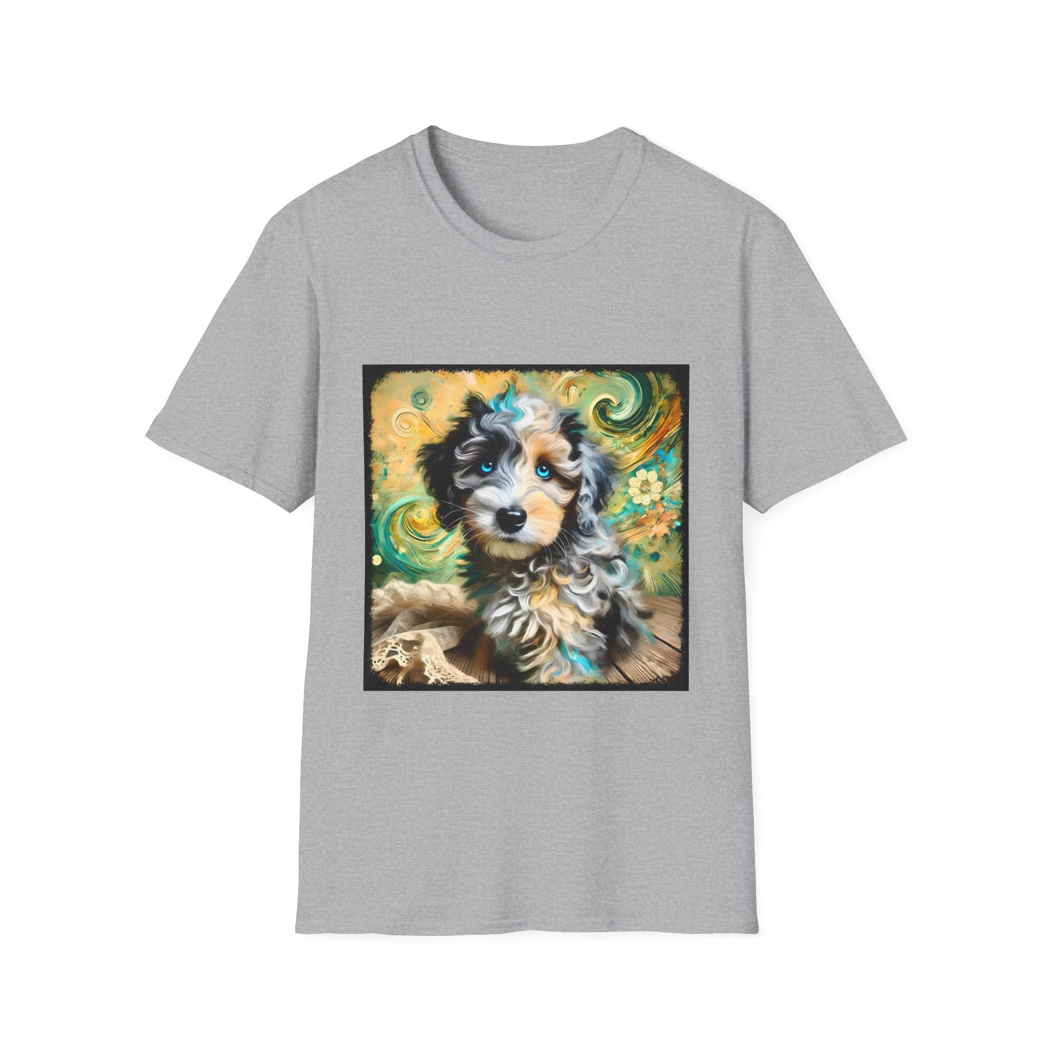 Aussiedoodle Emerald Swirl | Unisex Dog T-Shirt