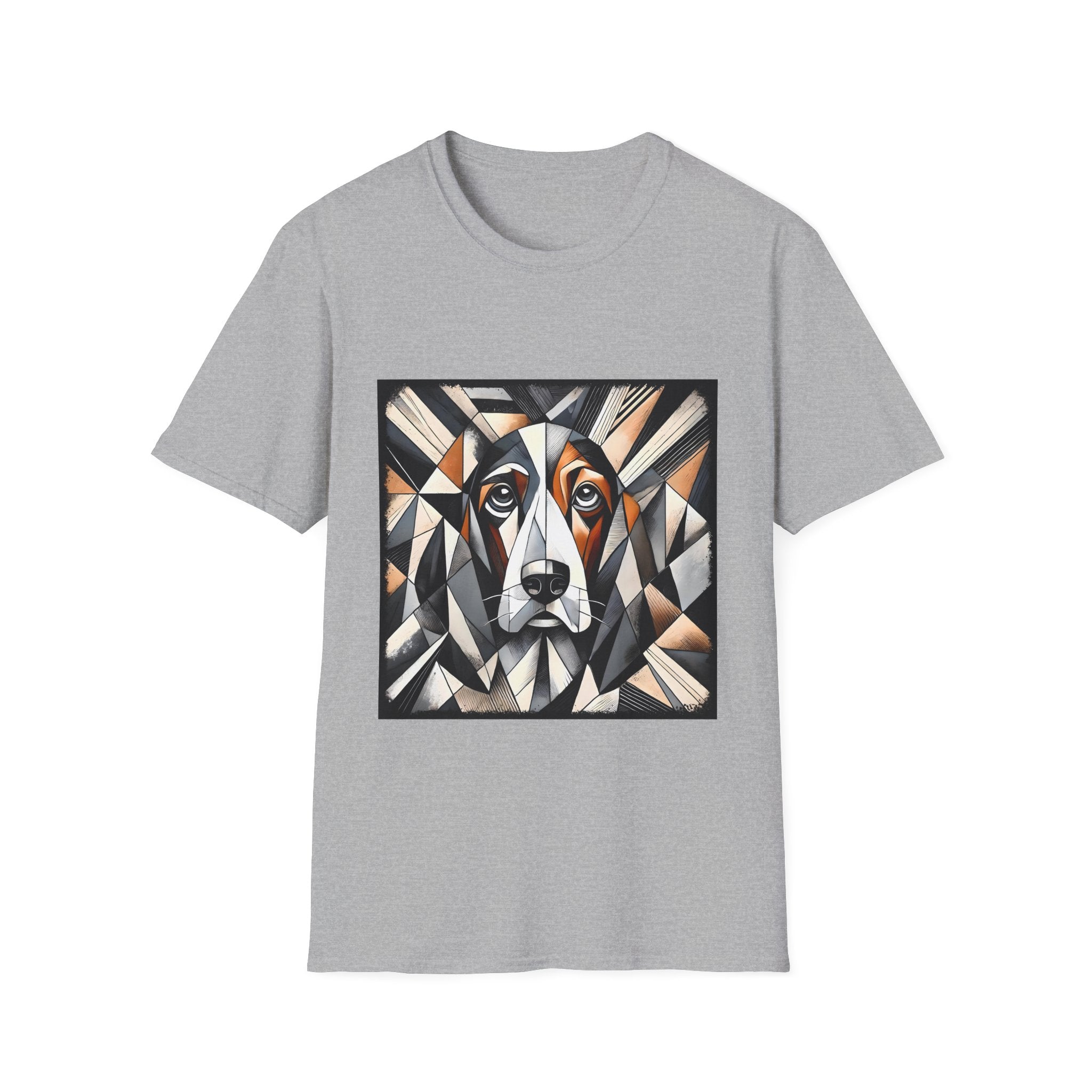 Basset Hound Bold Geometric | Unisex Dog T-Shirt