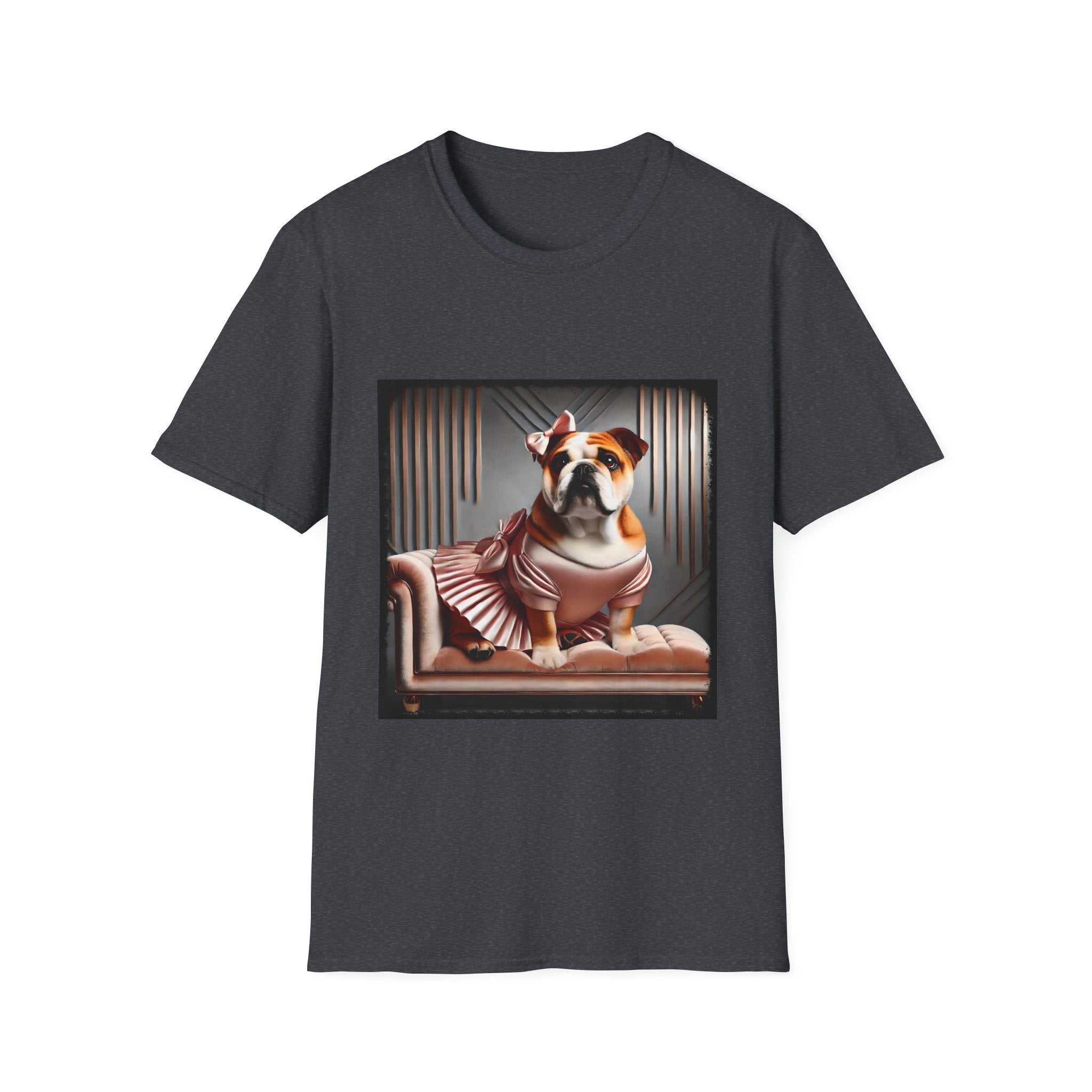 Bulldog Iconic Peach | Unisex Dog T-Shirt