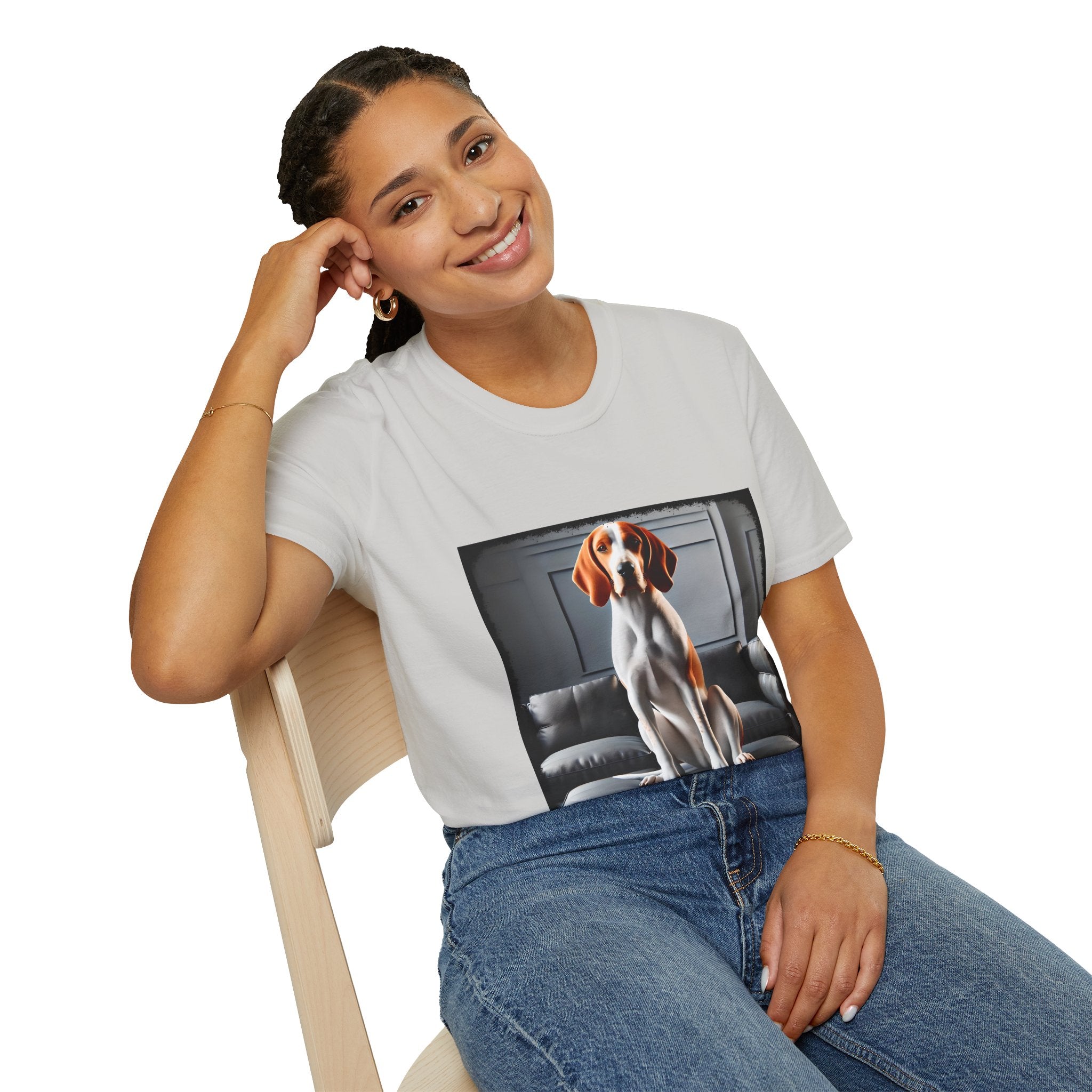 Coonhound Modern Muse  | Unisex Dog T-Shirt