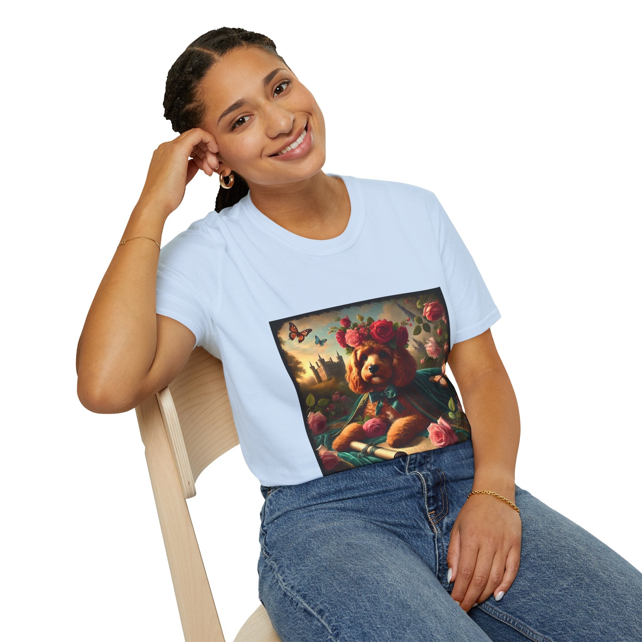 Cavapoo Botanical Beauty | Unisex Dog T-Shirt