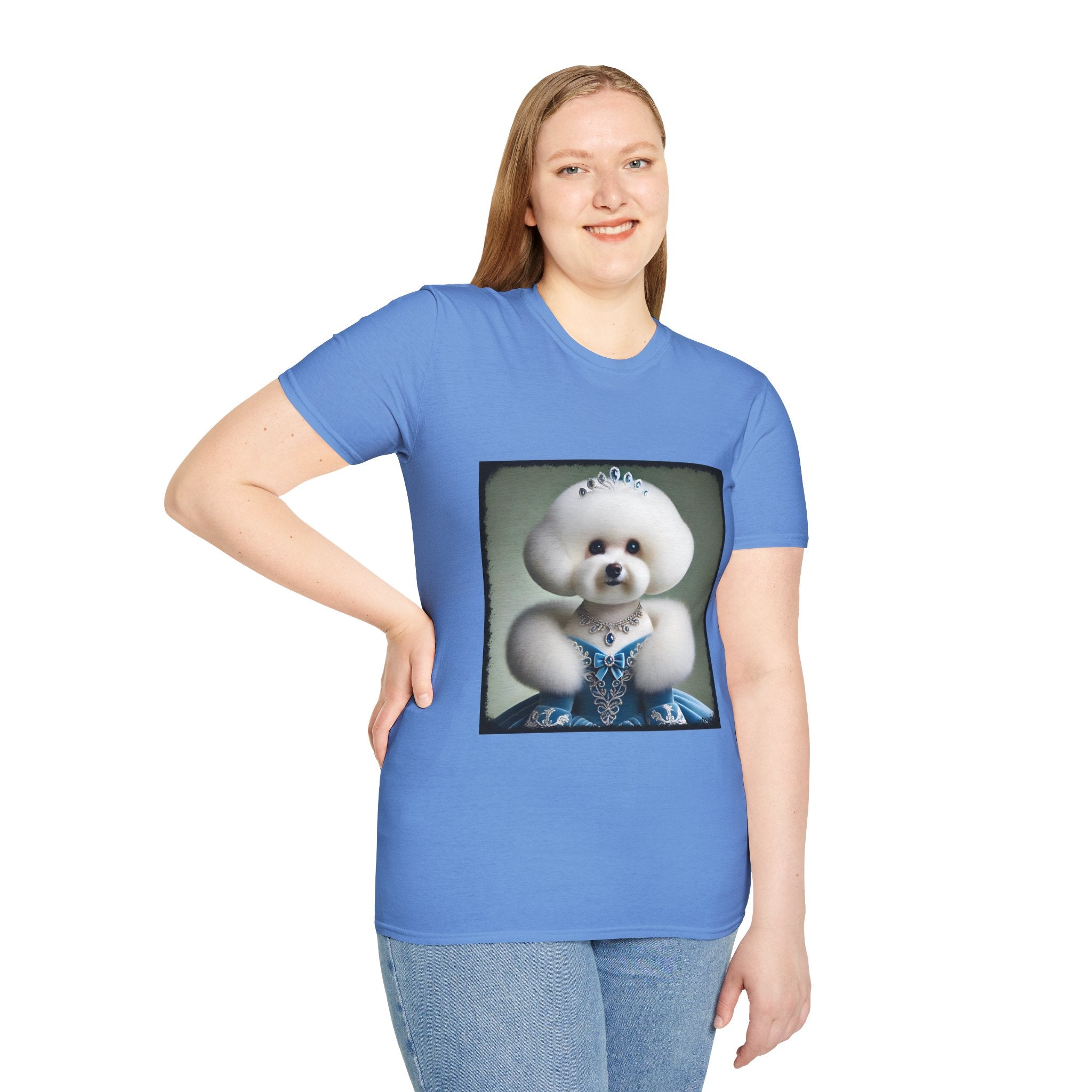 Bichon Frise Blue Belle | Unisex Dog T-Shirt