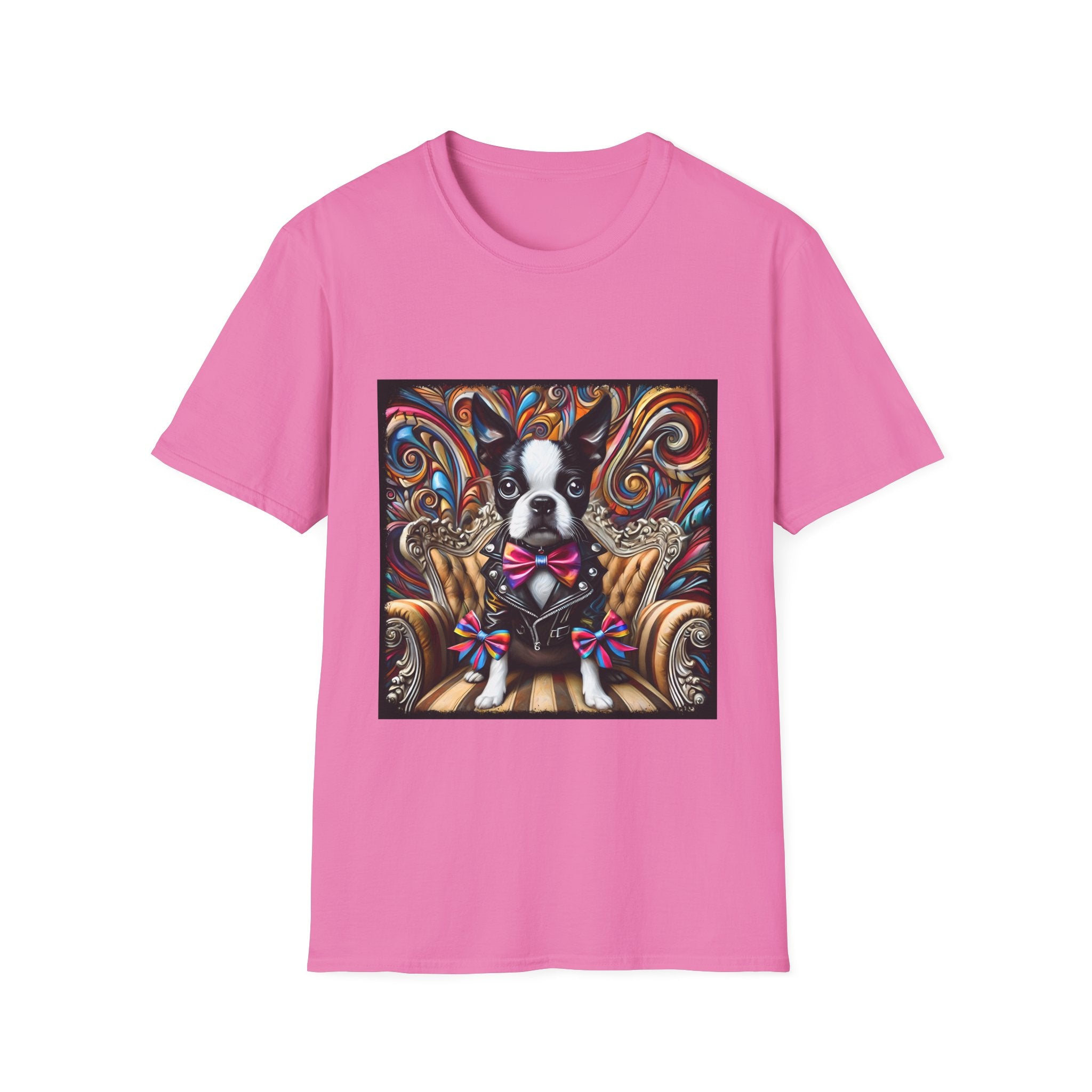 Boston Terrier Bold Rocker | Unisex Dog T-Shirt
