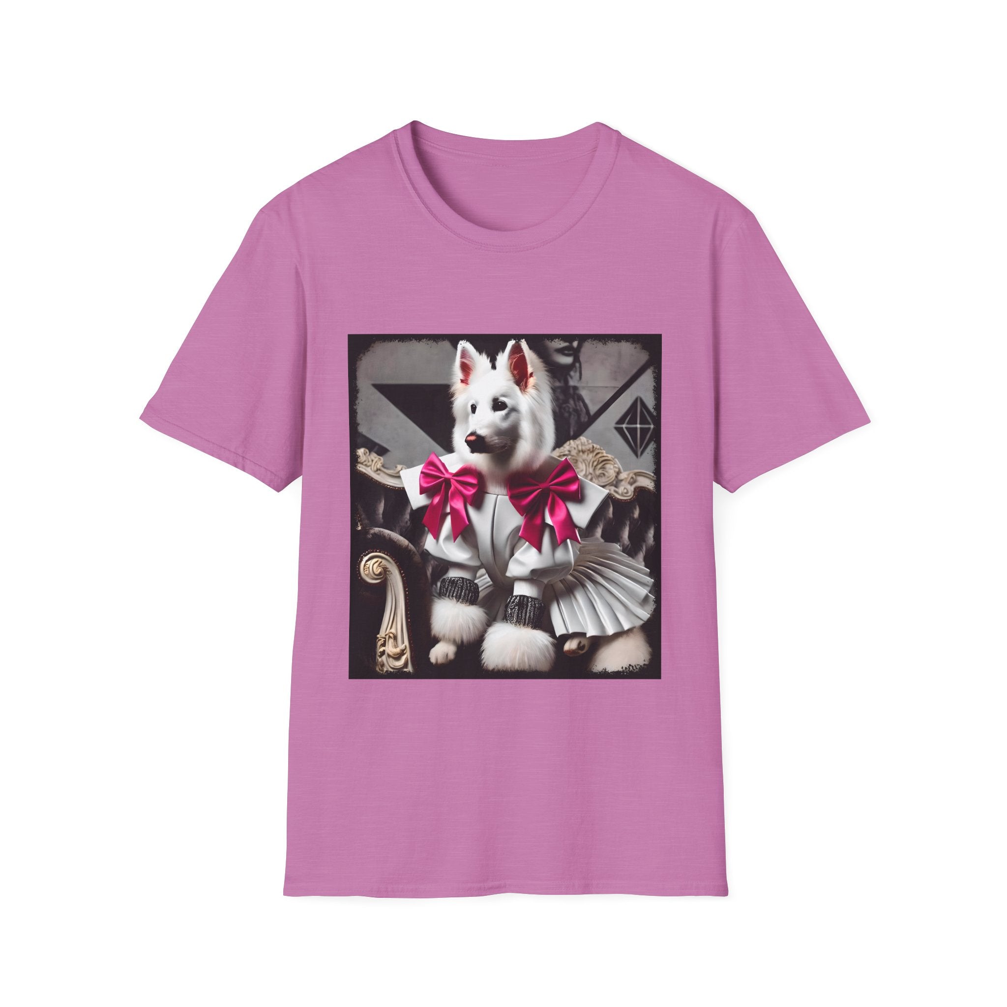 German Shepherd Pink Bow Rocker | Unisex Dog T-Shirt