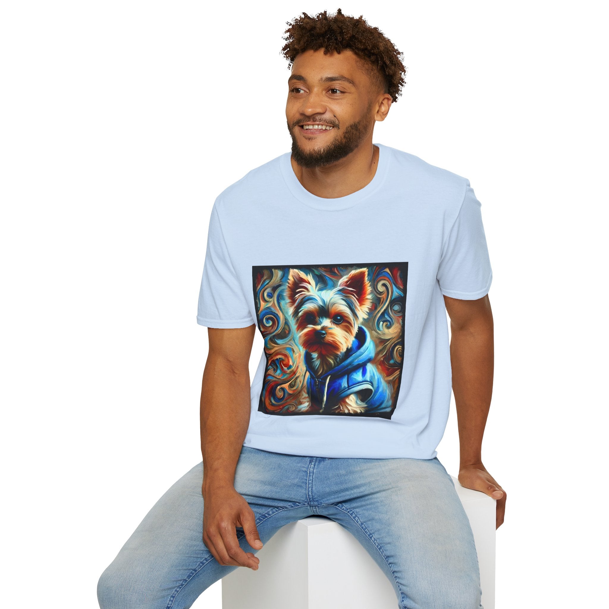 Yorkshire Terrier Metro Swirl | Unisex Dog T-Shirt