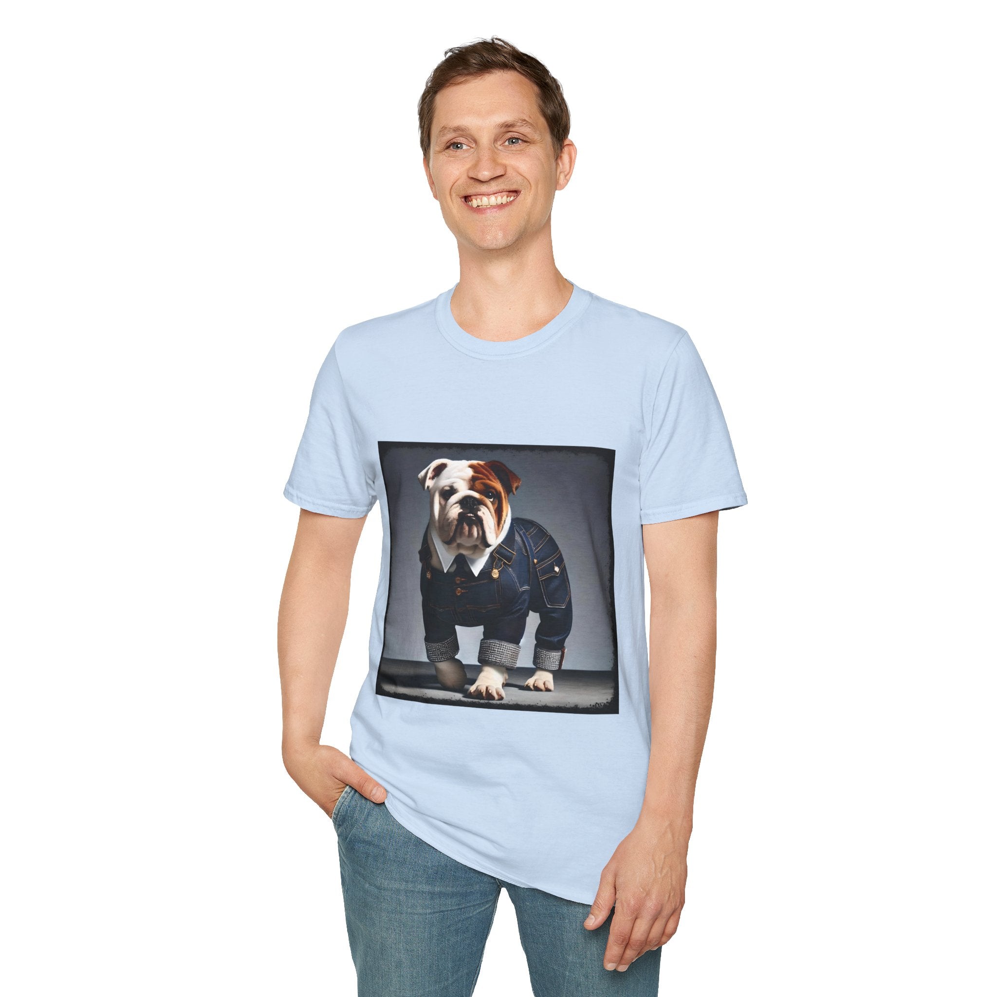 Bulldog Denim Diva | Unisex Dog T-Shirt