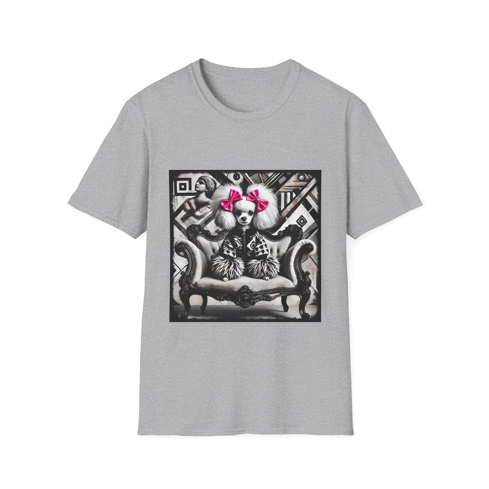 Poodle B&W Statement Maker | Unisex Dog T-Shirt
