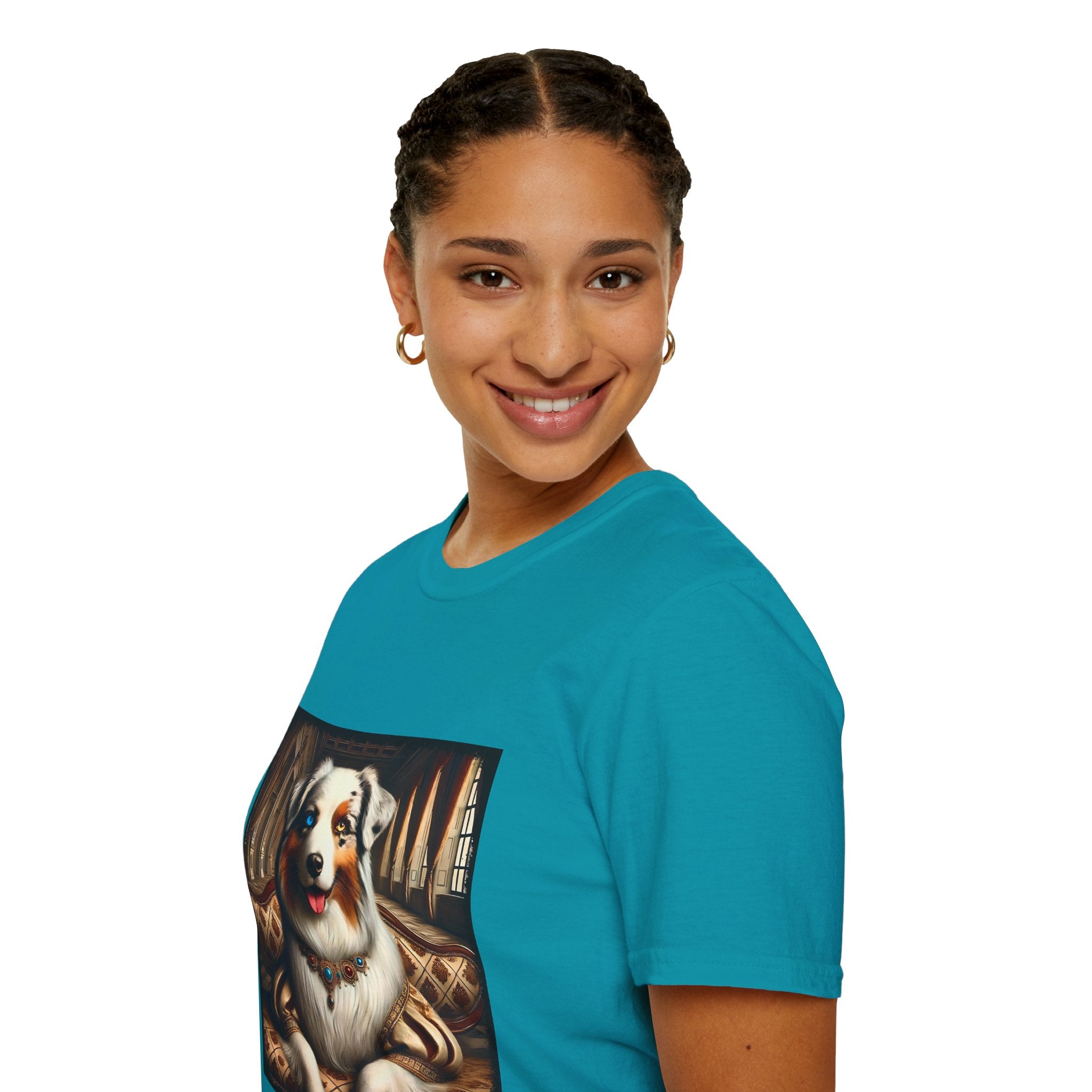 Australian Shepherd Poised Princess | Unisex Dog T-Shirt
