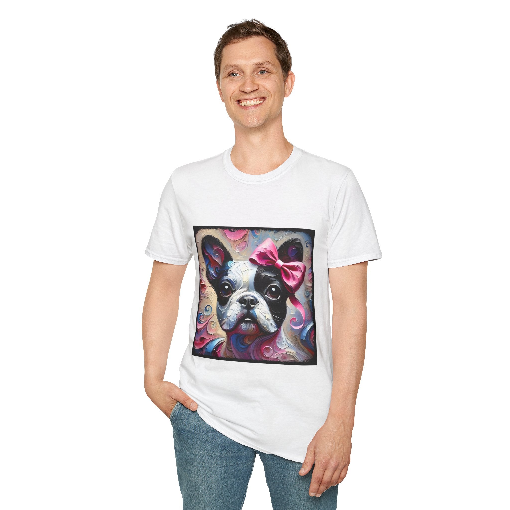 French Bulldog Textured Swirl | Unisex Dog T-Shirt