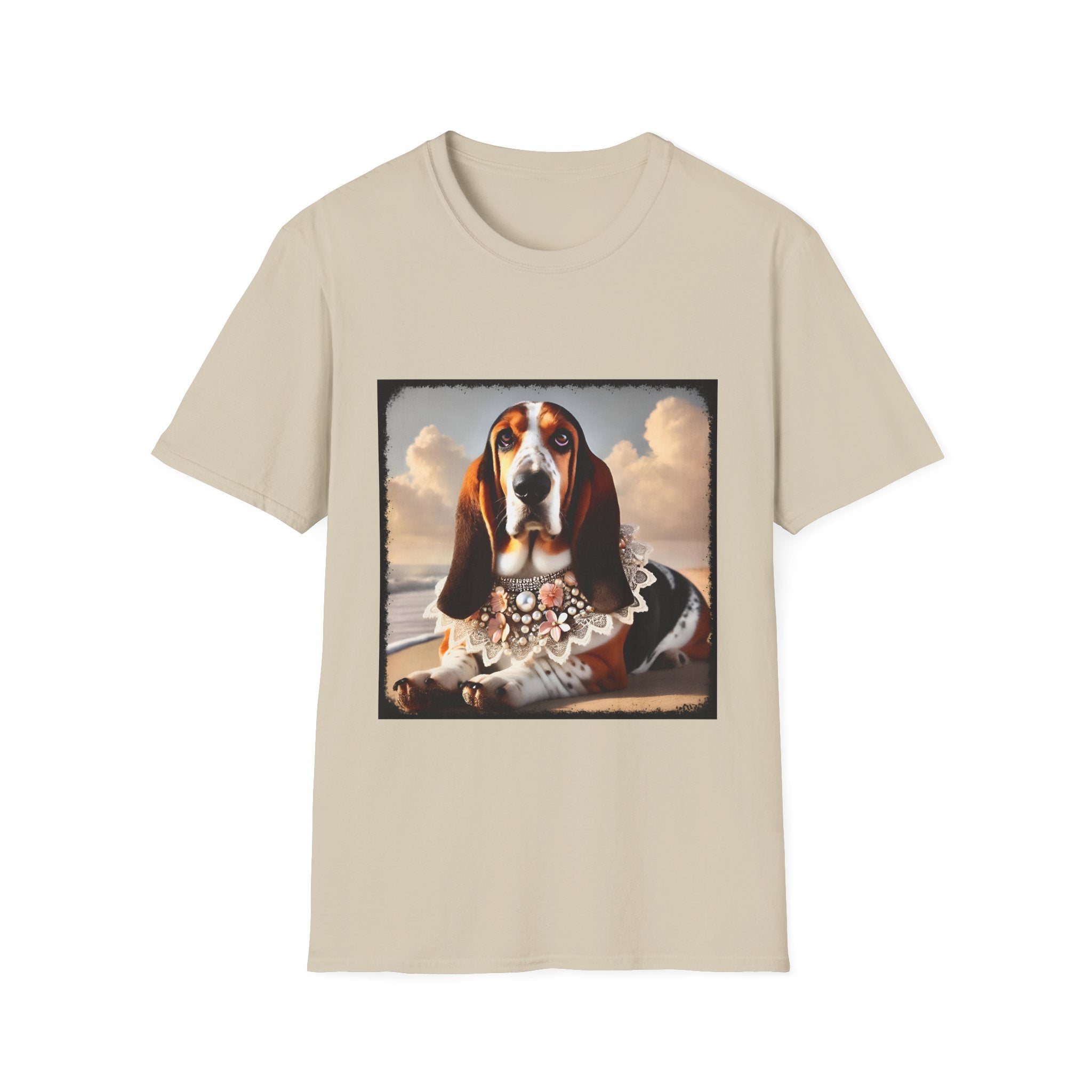 Basset Hound Beach Beauty | Unisex Dog T-Shirt