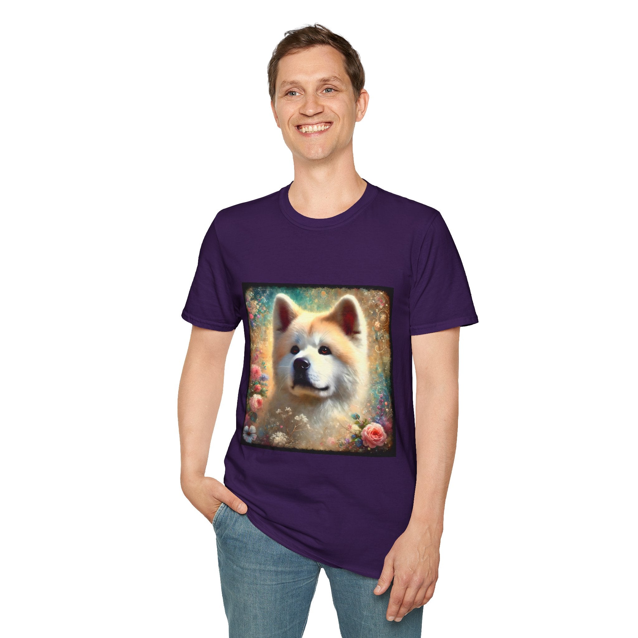 Akita Cosmic Garden | Unisex Dog T-Shirt