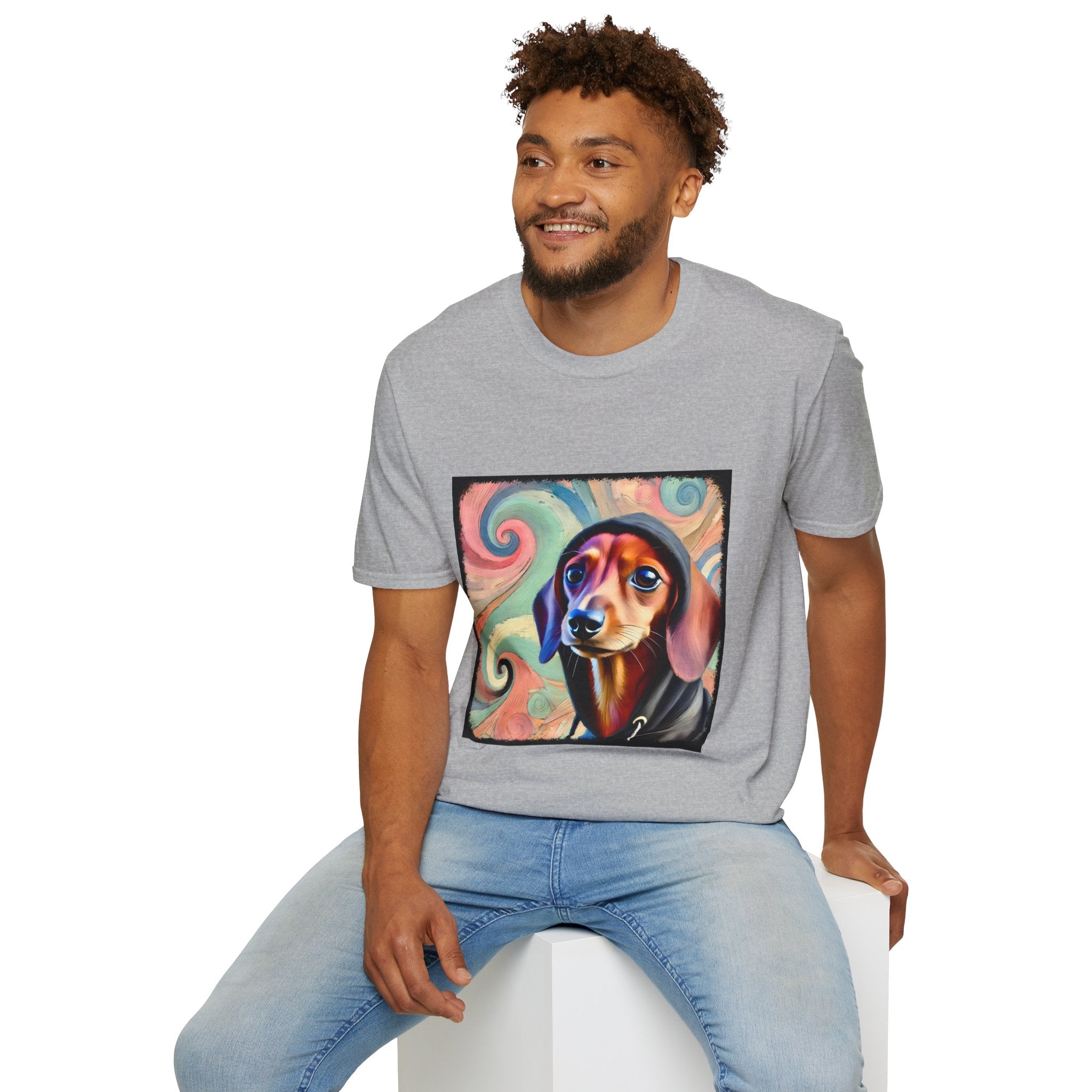 Dachshund Pastel Swirl | Unisex Dog T-Shirt