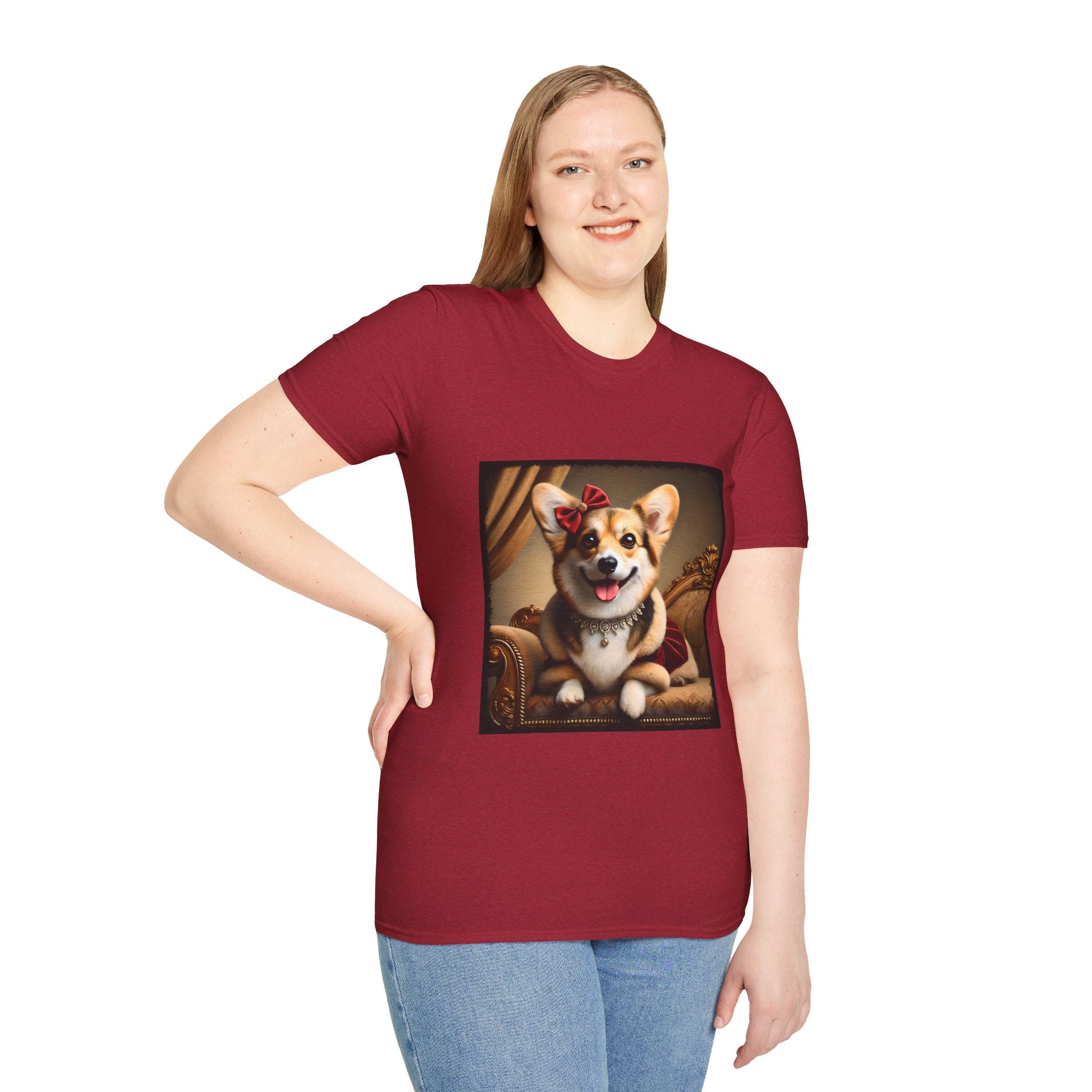Pembroke Welsh Corgi Red Velvet Princess | Unisex Dog T-Shirt