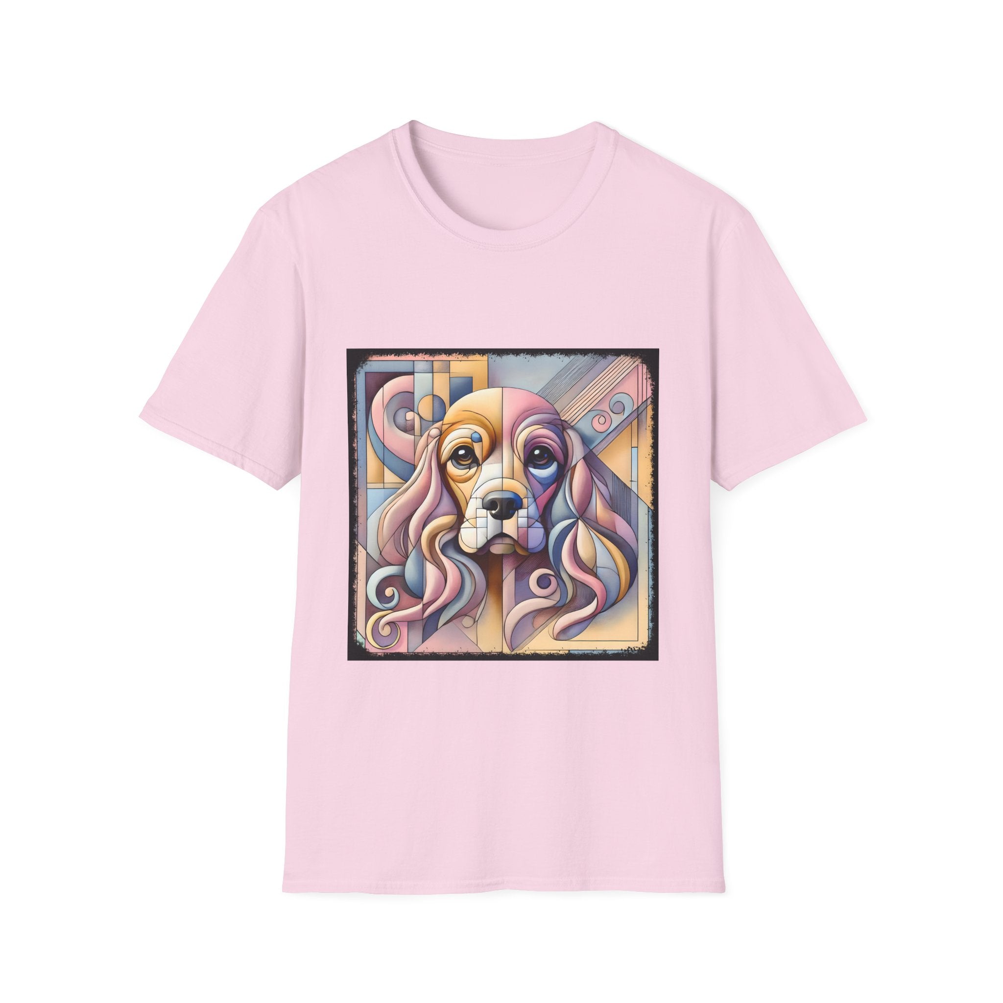 Cocker Spaniel Pastel Geometric | Unisex Dog T-Shirt