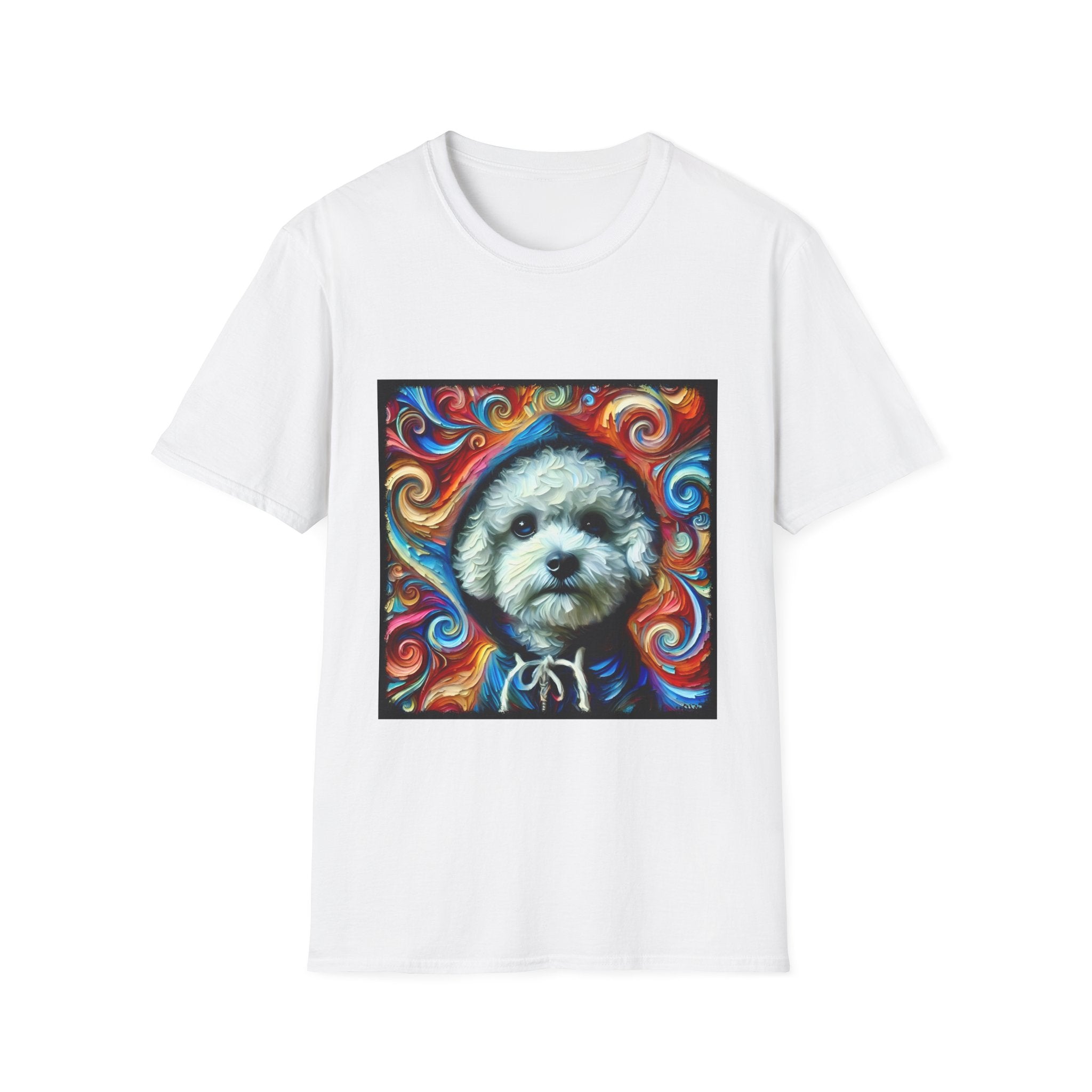 Bichon Frise Street Swirl | Unisex Dog T-Shirt