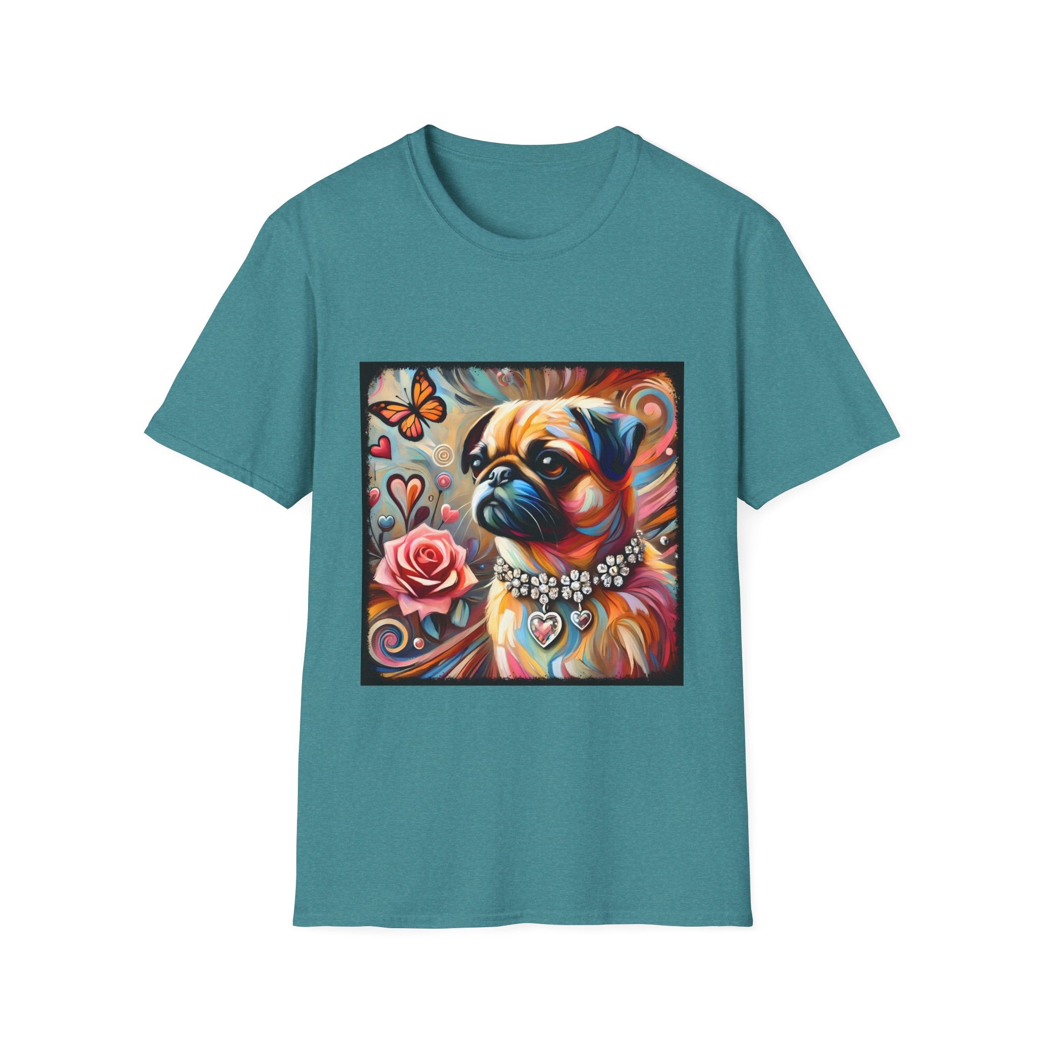 Pug Butterfly Classic | Unisex Dog T-Shirt
