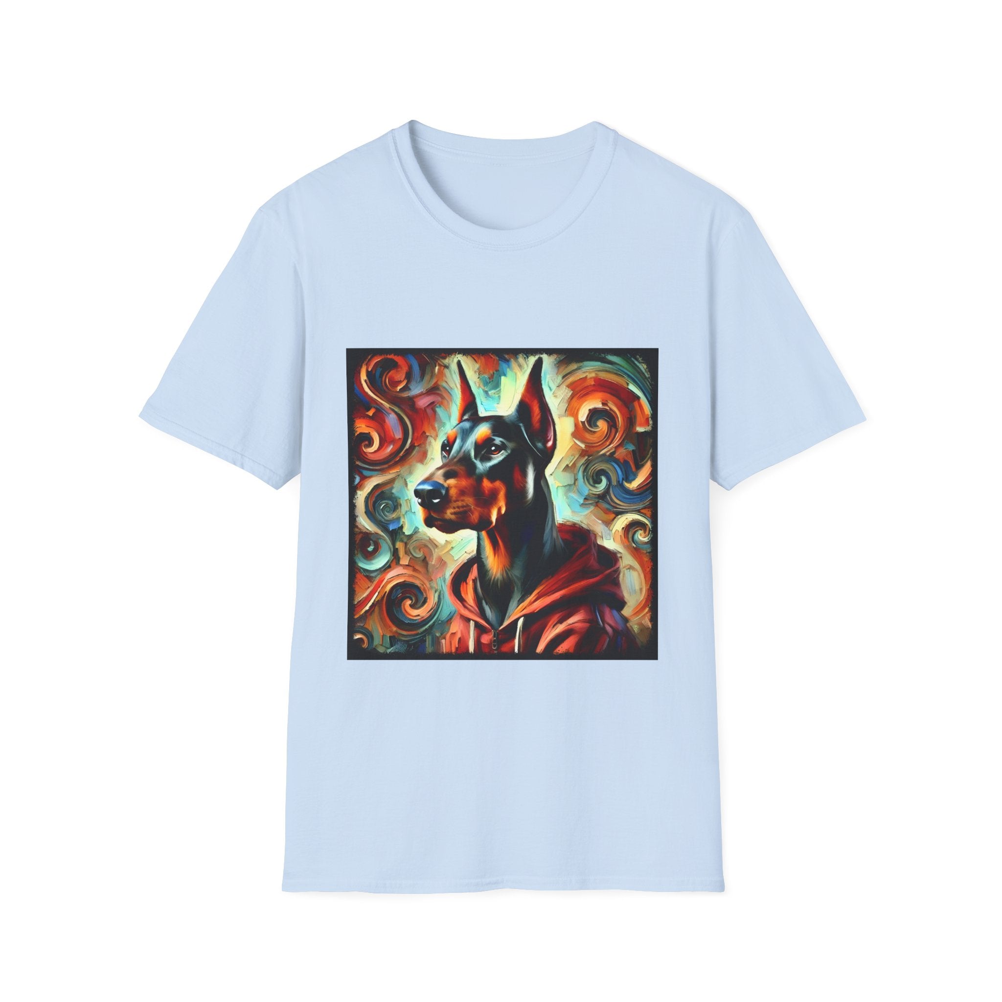 Doberman Pinscher Urban Swirl | Unisex Dog T-Shirt