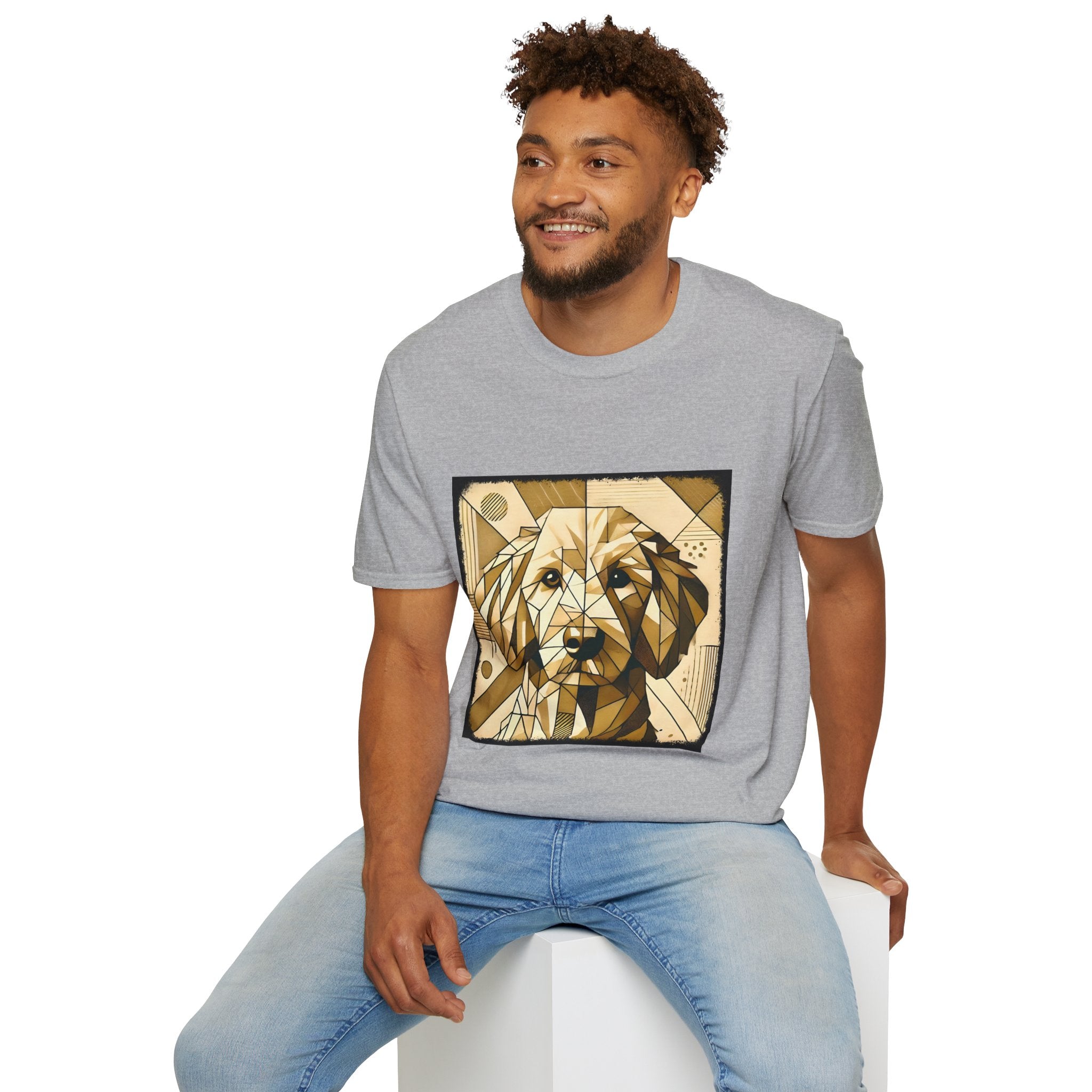 Golden Retriever Golden Geometric | Unisex Dog T-Shirt