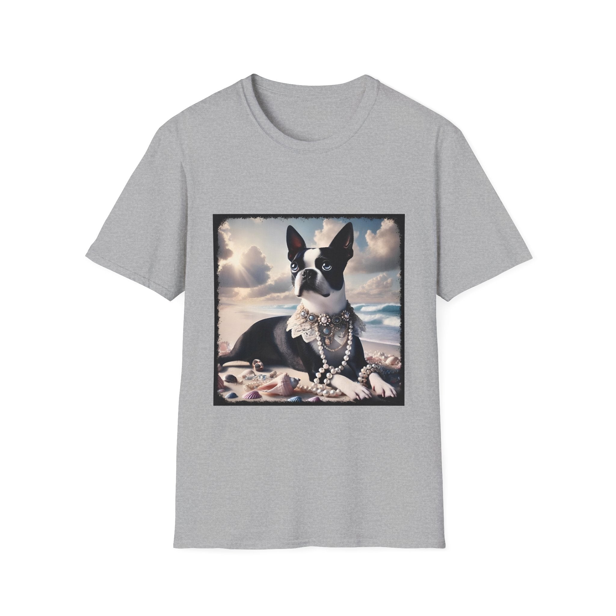 Boston Terrier Seashell Sweetie | Unisex Dog T-Shirt
