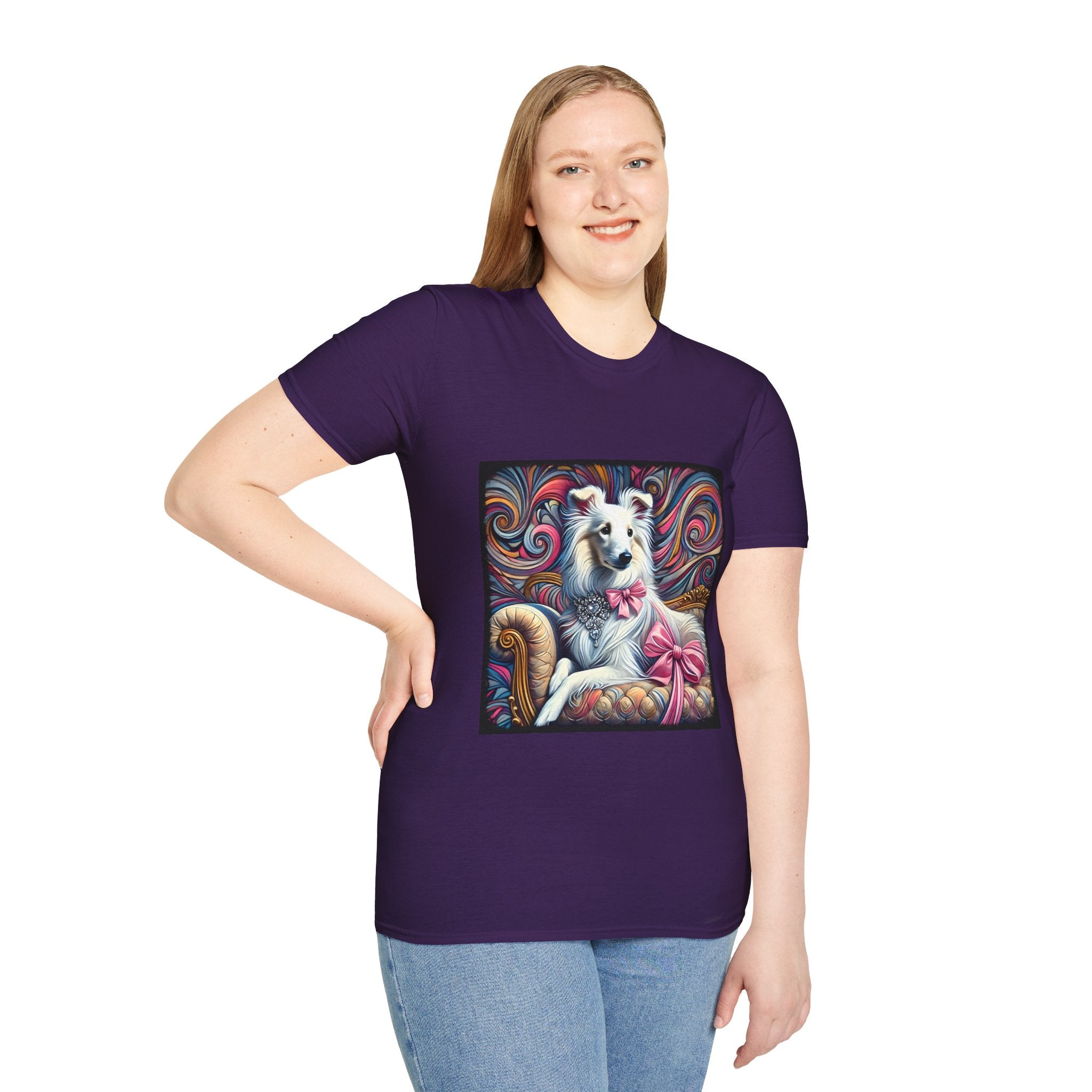 Collie Pink Princess Swirl | Unisex Dog T-Shirt