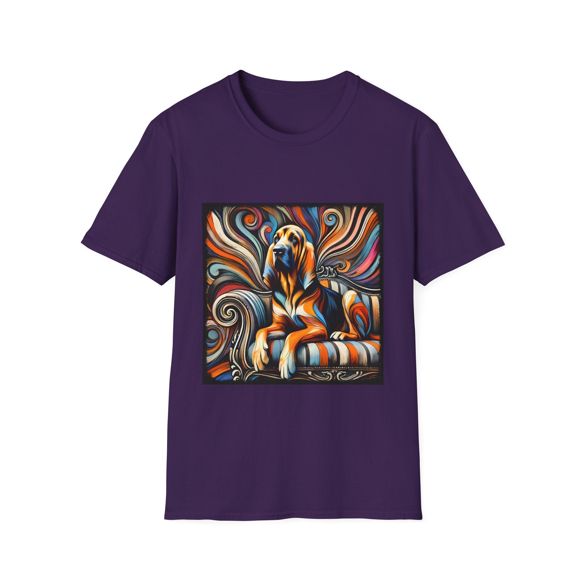 Bloodhound Fancy Swirl | Unisex Dog T-Shirt