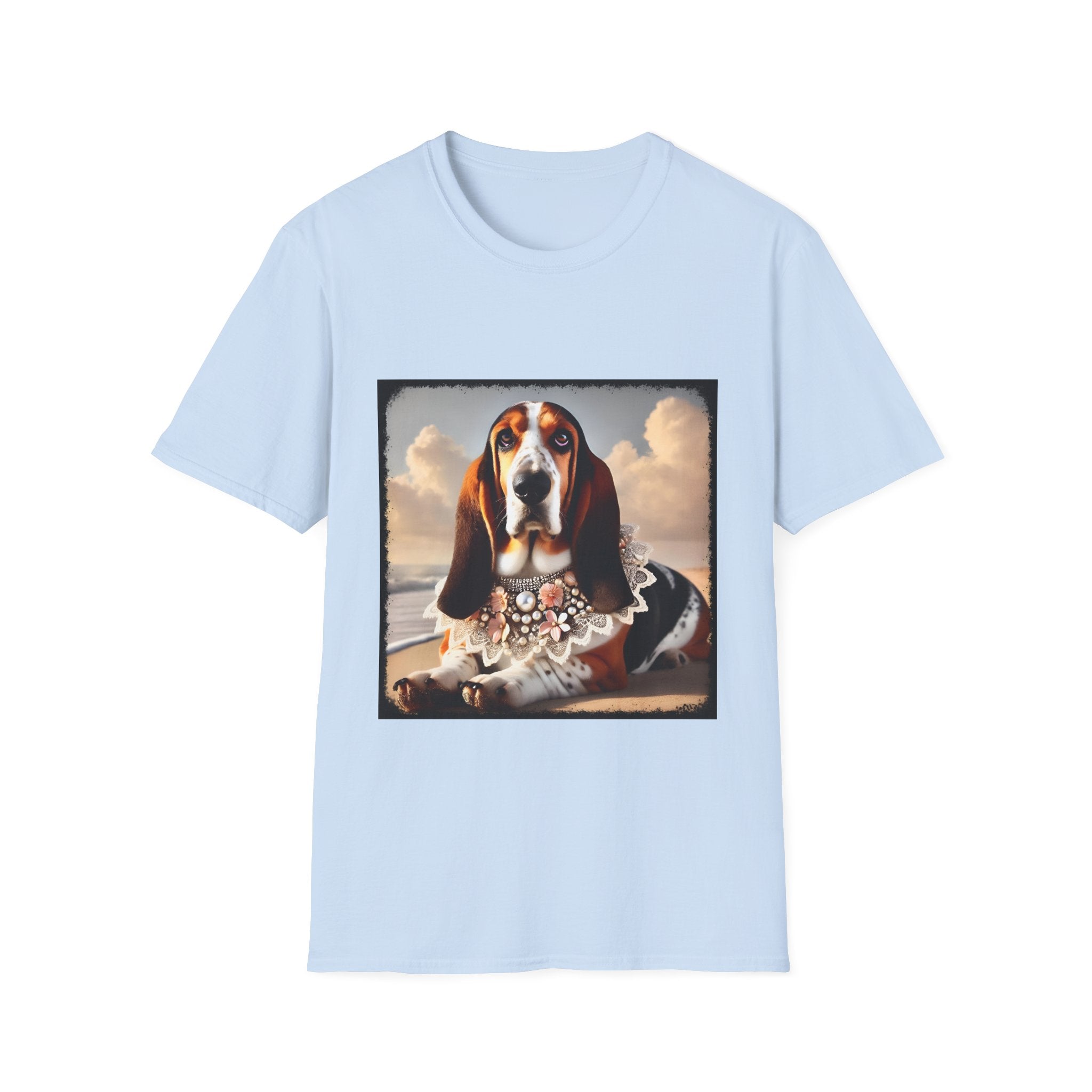 Basset Hound Beach Beauty | Unisex Dog T-Shirt