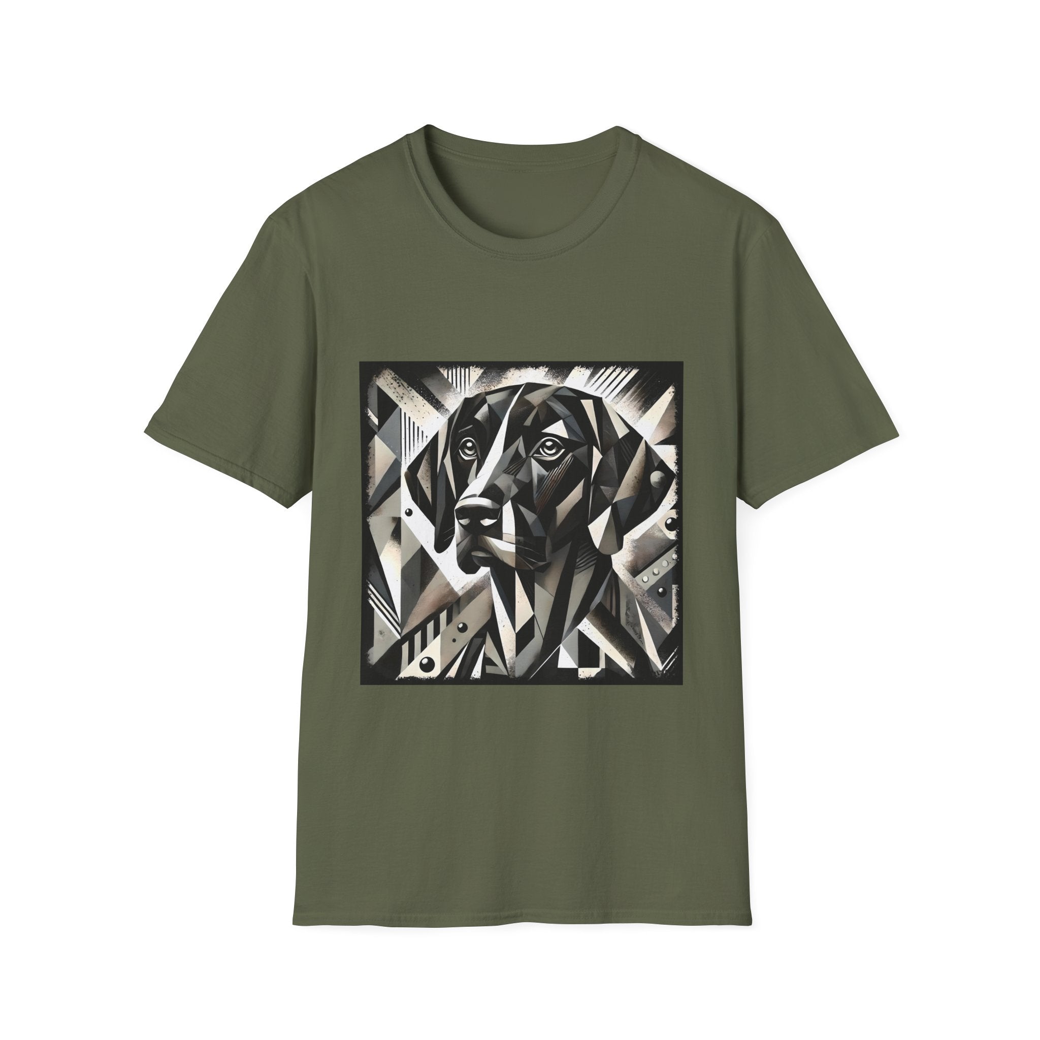 German Shorthaired Pointer B&W Geometric  | Unisex Dog T-Shirt