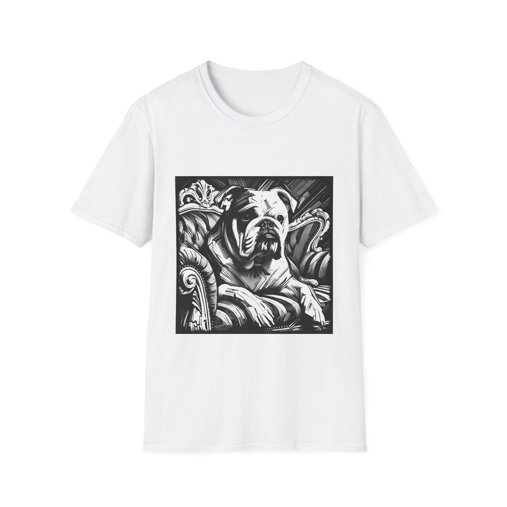 Bulldog B&W Bold | Unisex Dog T-Shirt