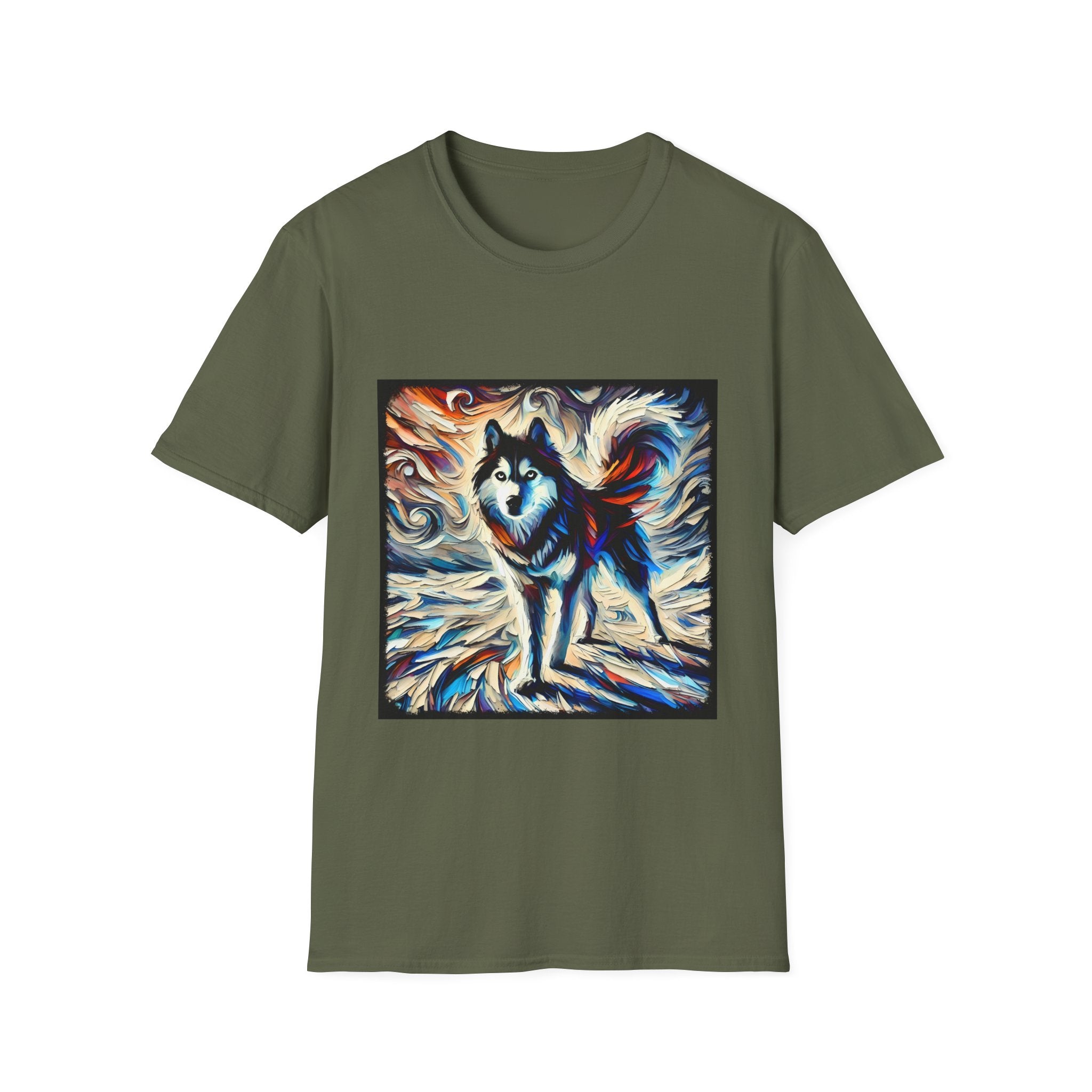 Siberian Husky Vivid Dream Swirl | Unisex Dog T-Shirt