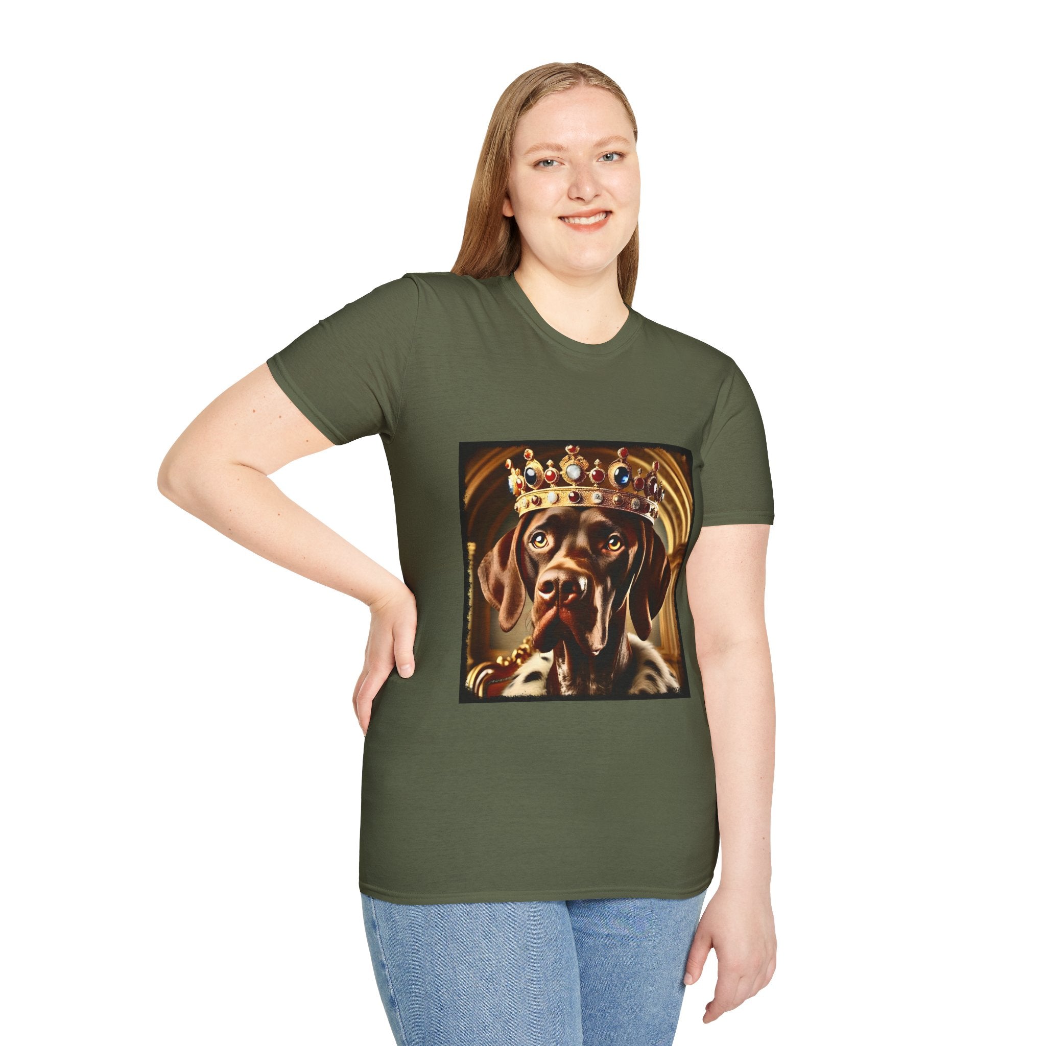 German Shorthaired Pointer Royal King | Unisex Dog T-Shirt