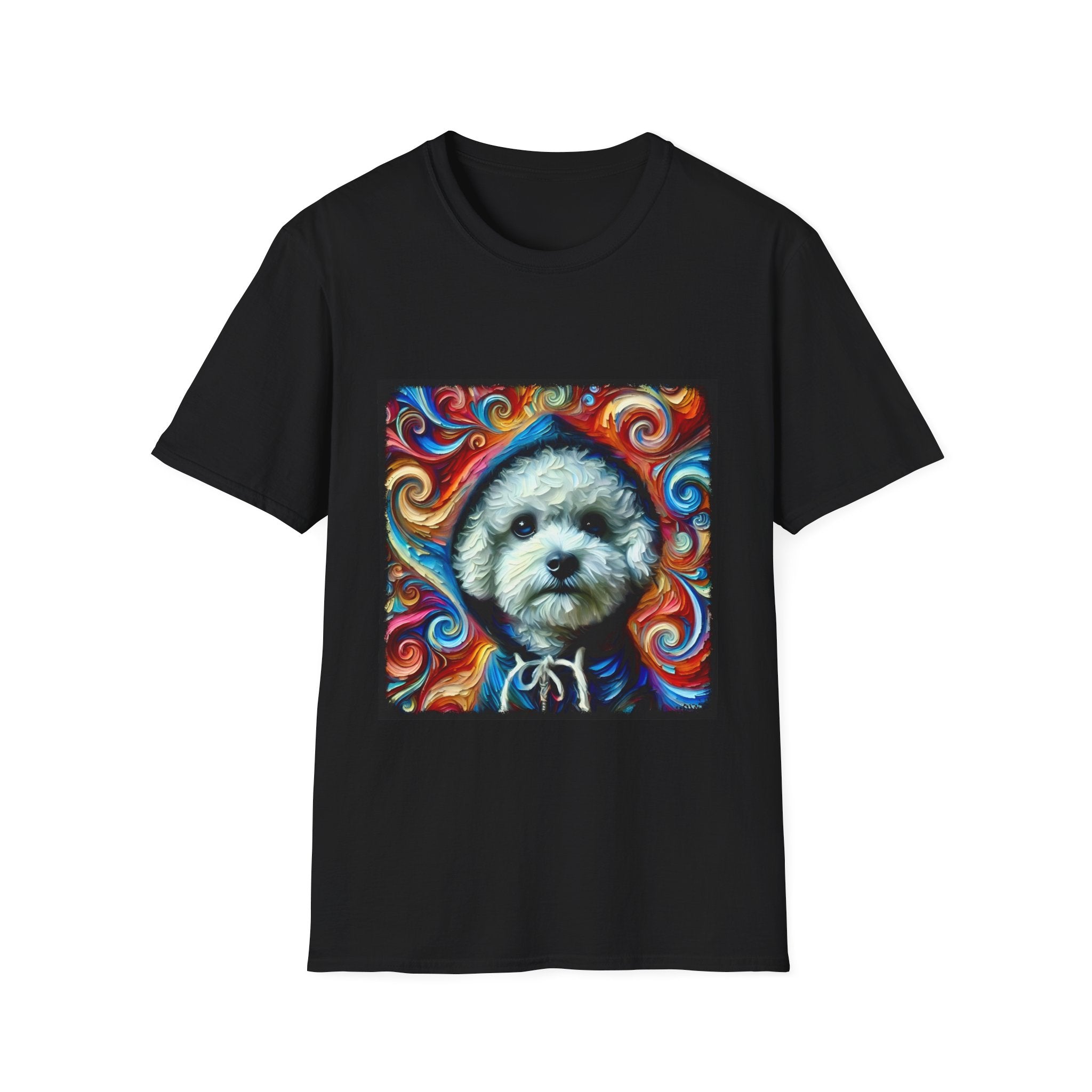 Bichon Frise Street Swirl | Unisex Dog T-Shirt