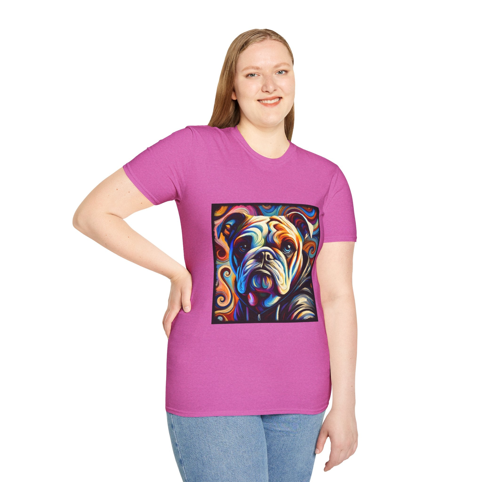 Bulldog Relaxed Swirl | Unisex Dog T-Shirt