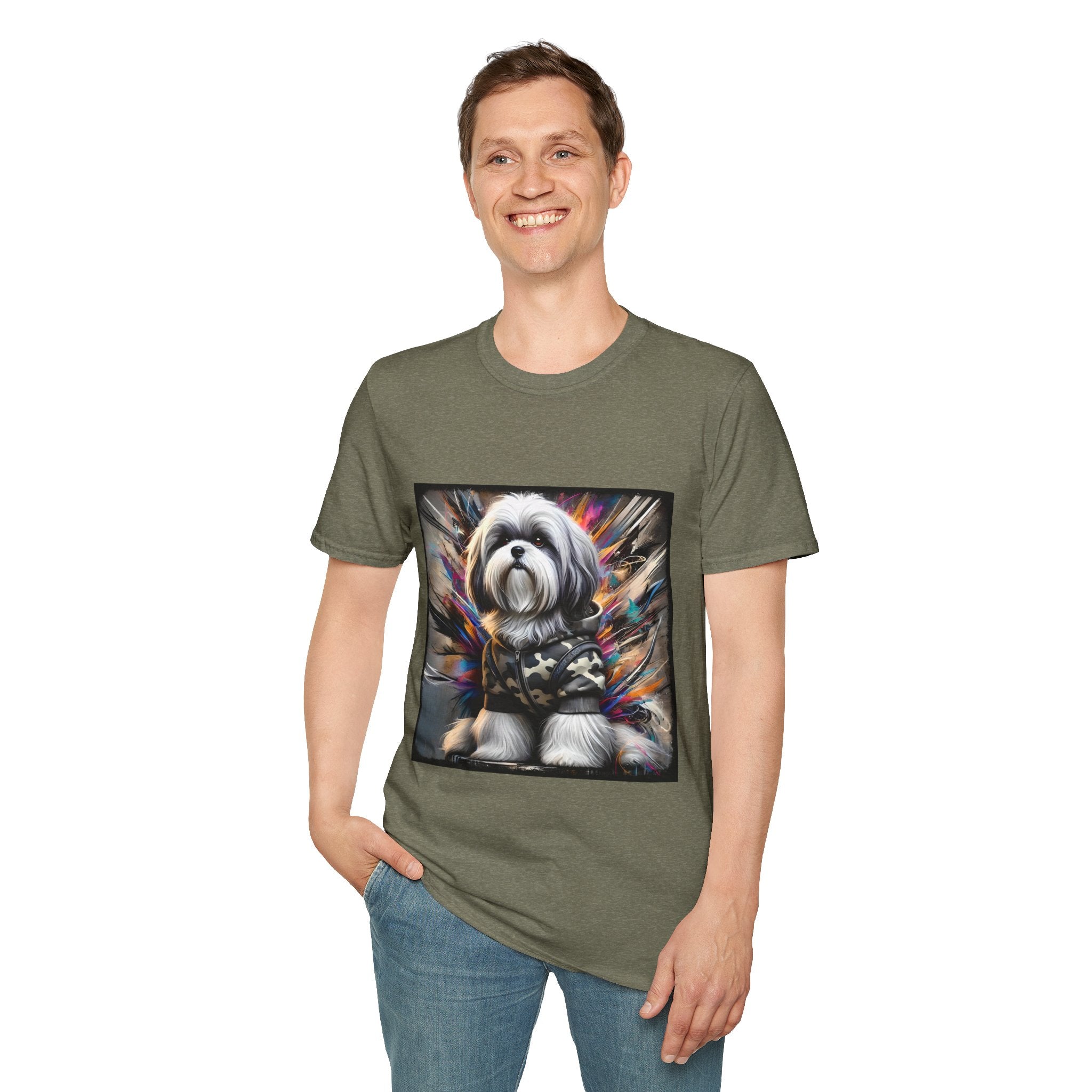 Shih Tzu Bold Camo Classic | Unisex Dog T-Shirt