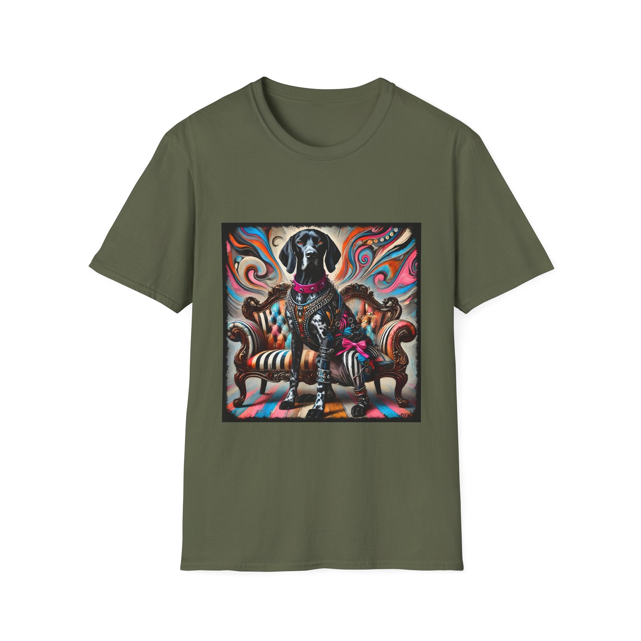 German Shorthaired Pointer Rebel Rocker | Unisex Dog T-Shirt