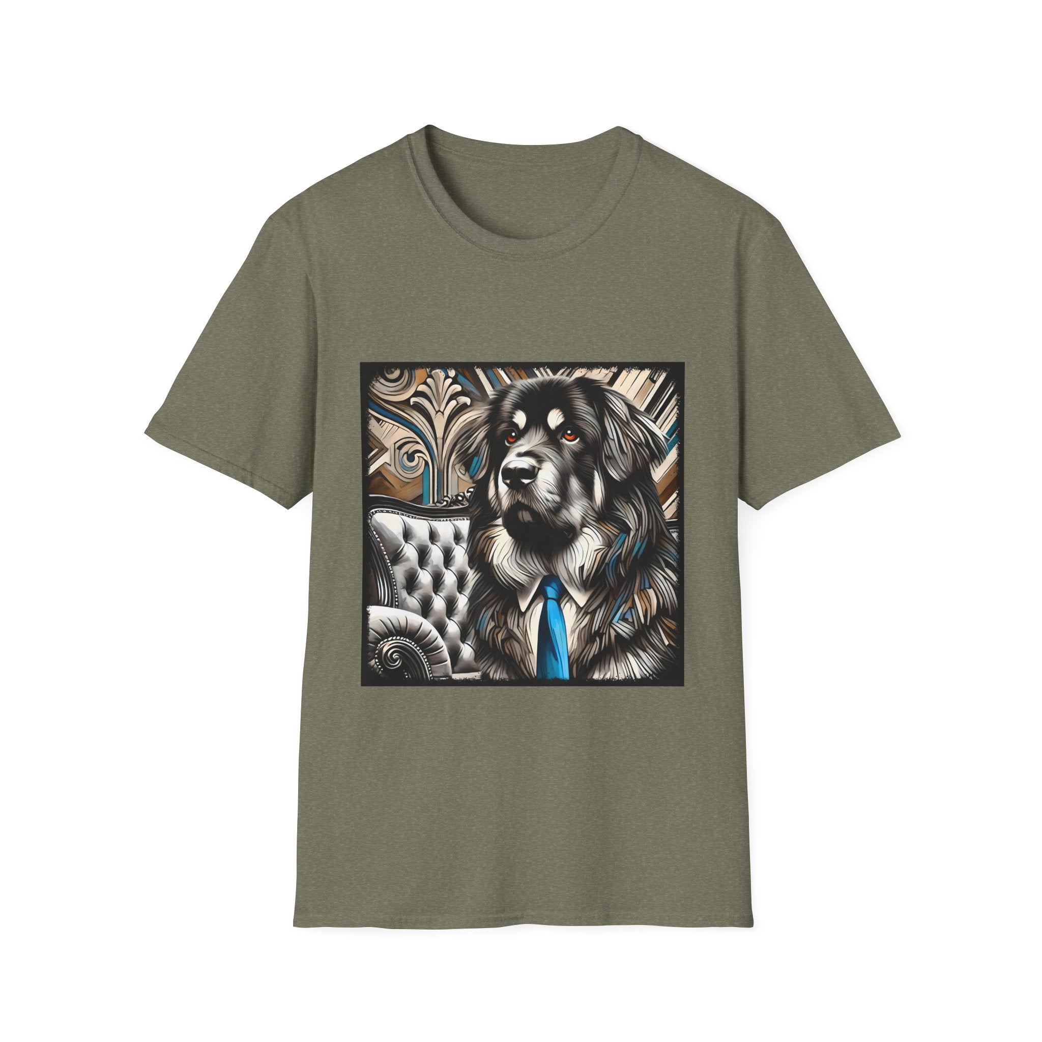 Tibetan Mastiff B&W Bold Eyes | Unisex Dog T-Shirt