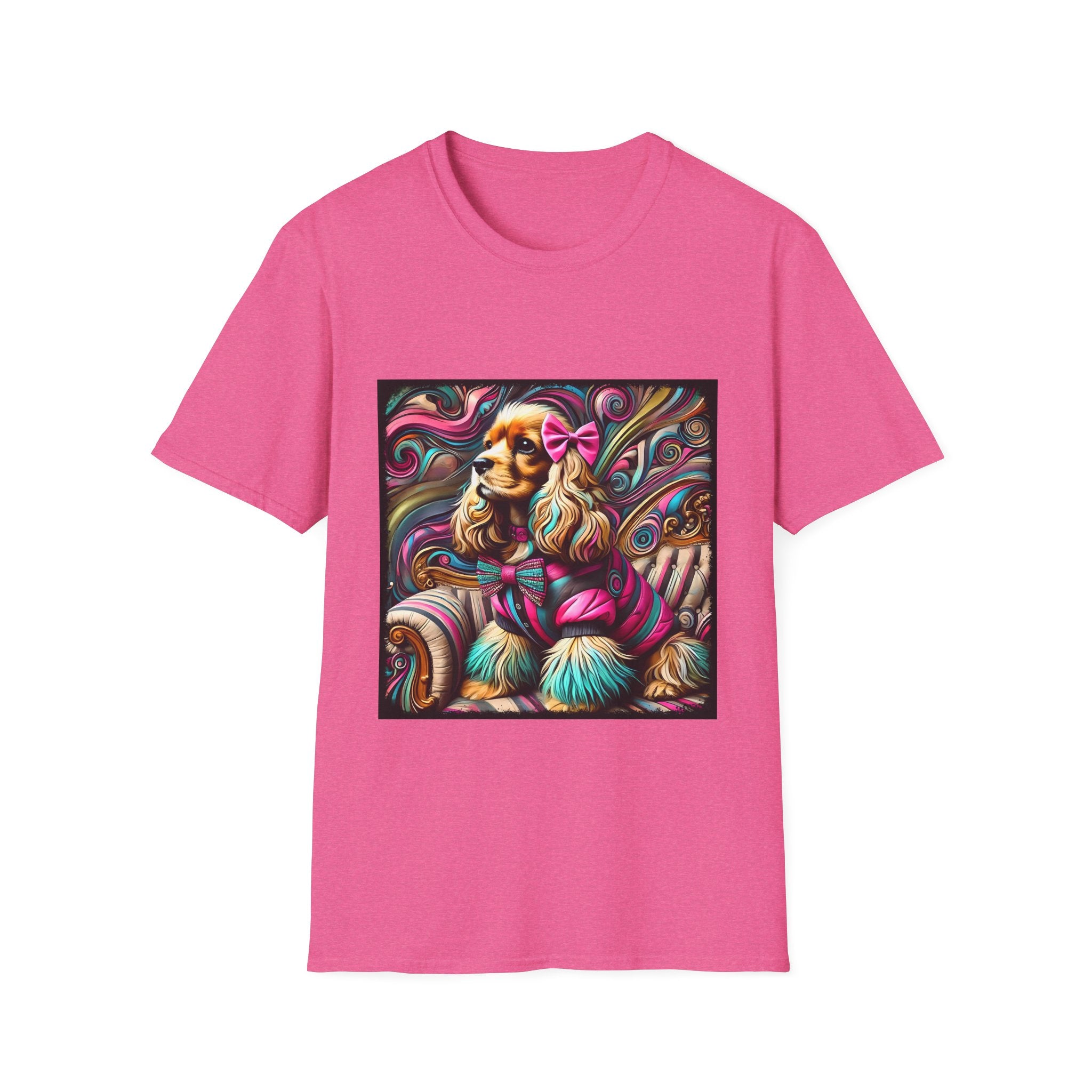Cocker Spaniel Pink Rocker | Unisex Dog T-Shirt