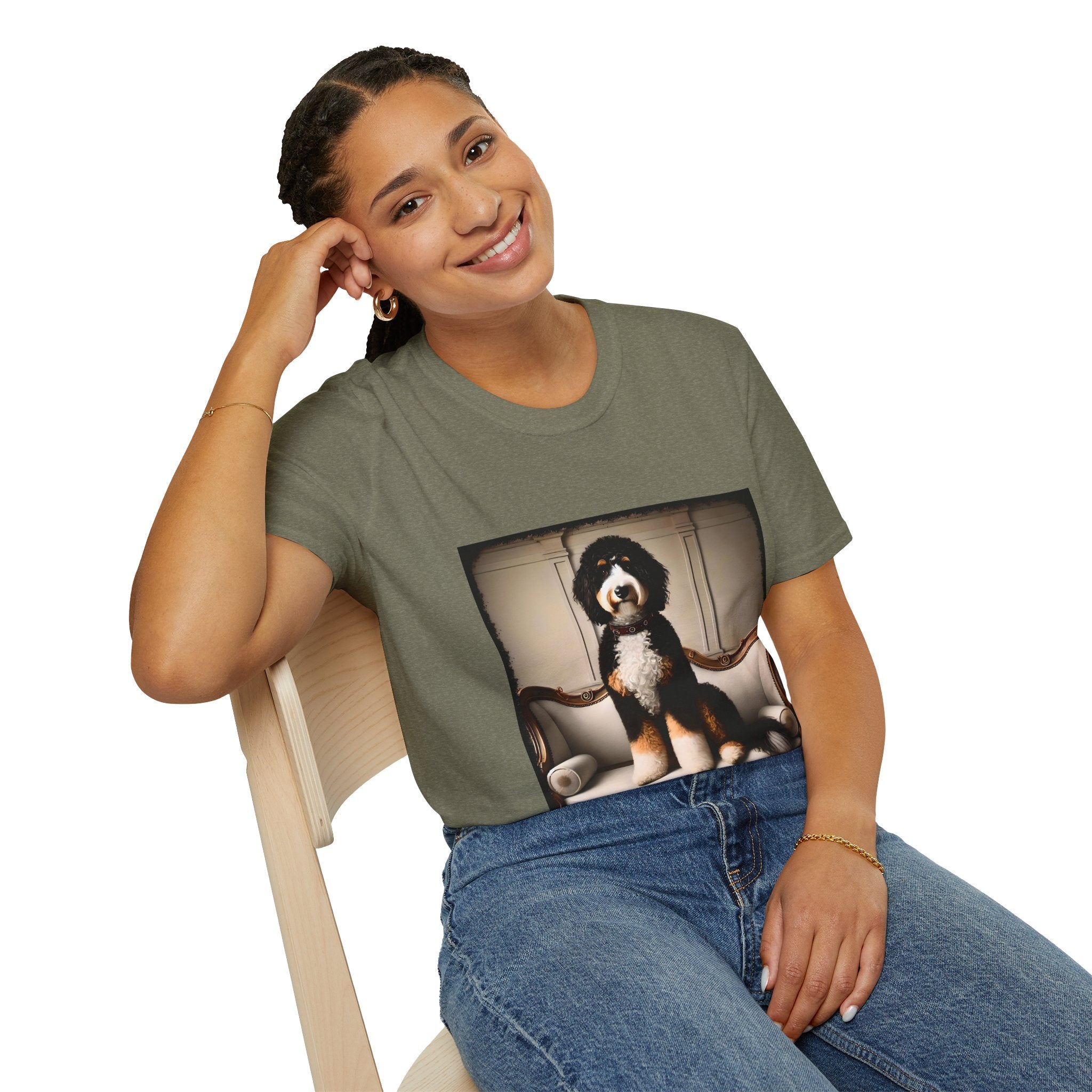 Bernedoodle Poised Posh | Unisex Dog T-Shirt