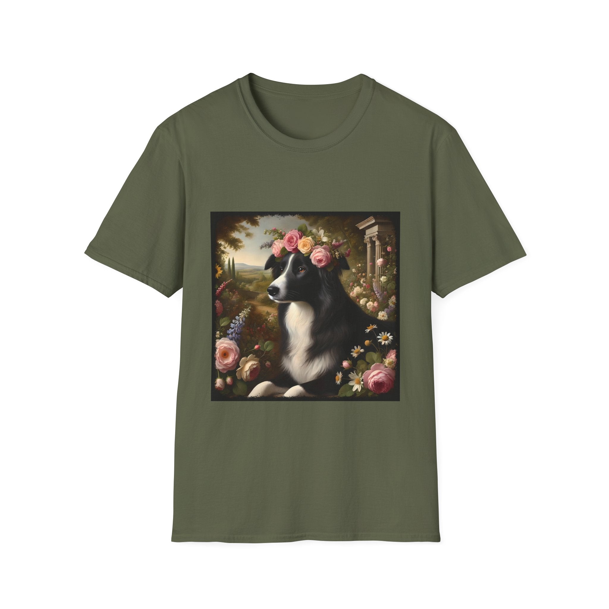 Border Collie Divine Garden | Unisex Dog T-Shirt