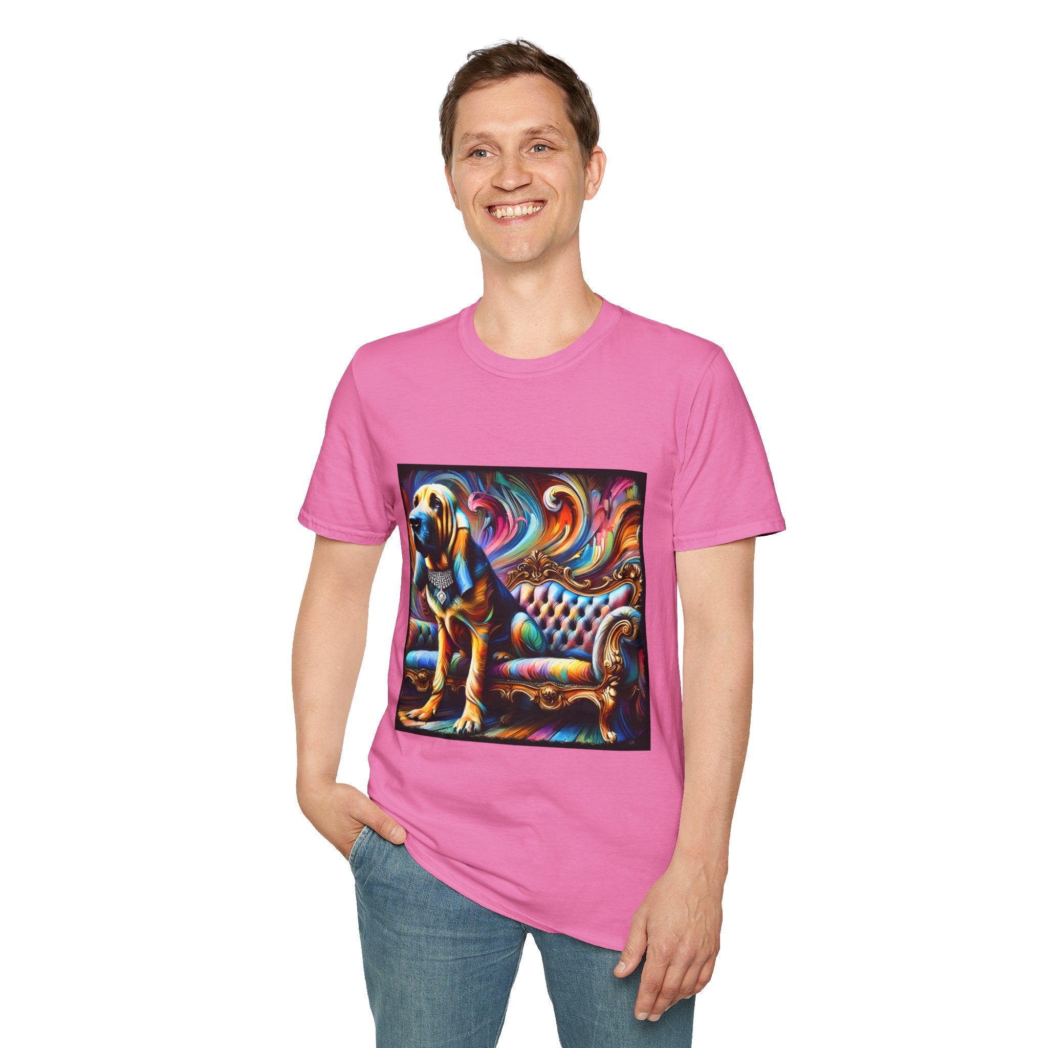 Bloodhound Vivid Swirl | Unisex Dog T-Shirt