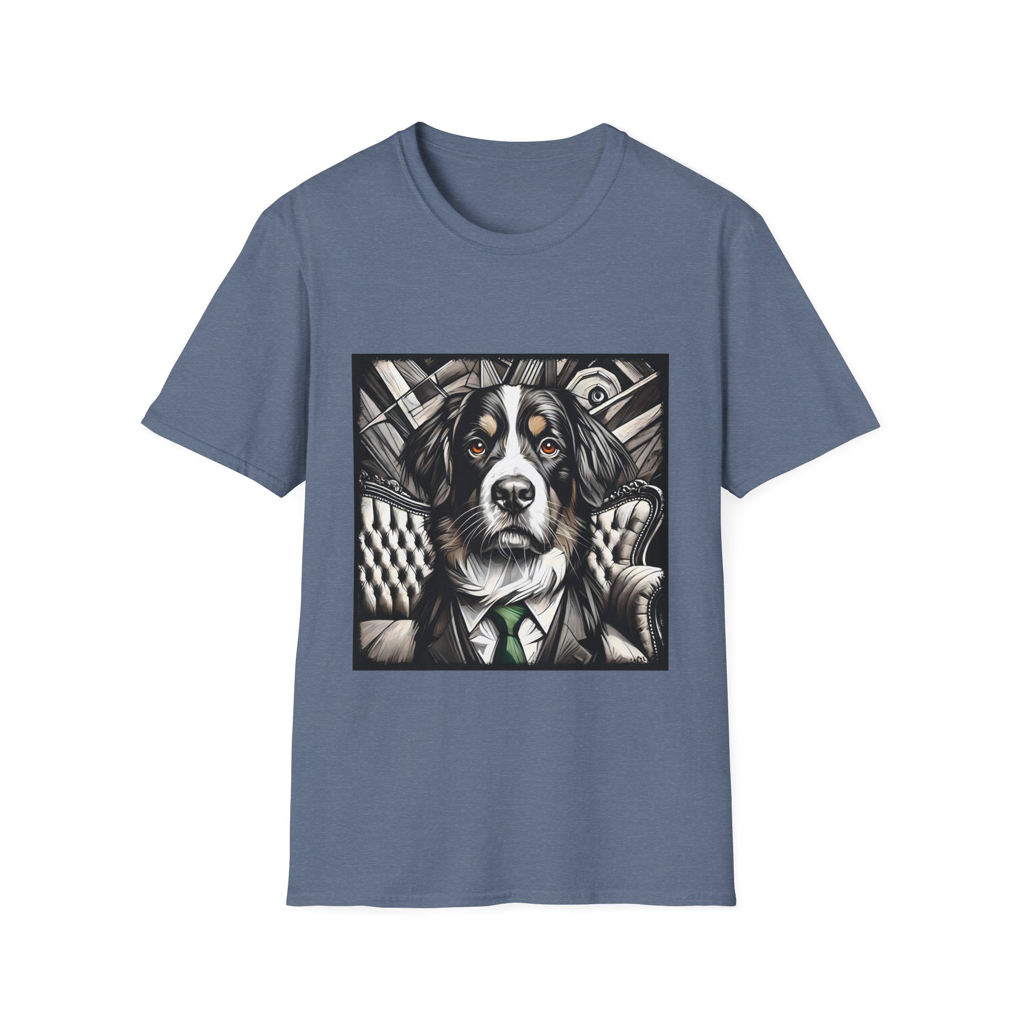 Bernese Mountain Dog B&W Bold Eyes | Unisex Dog T-Shirt